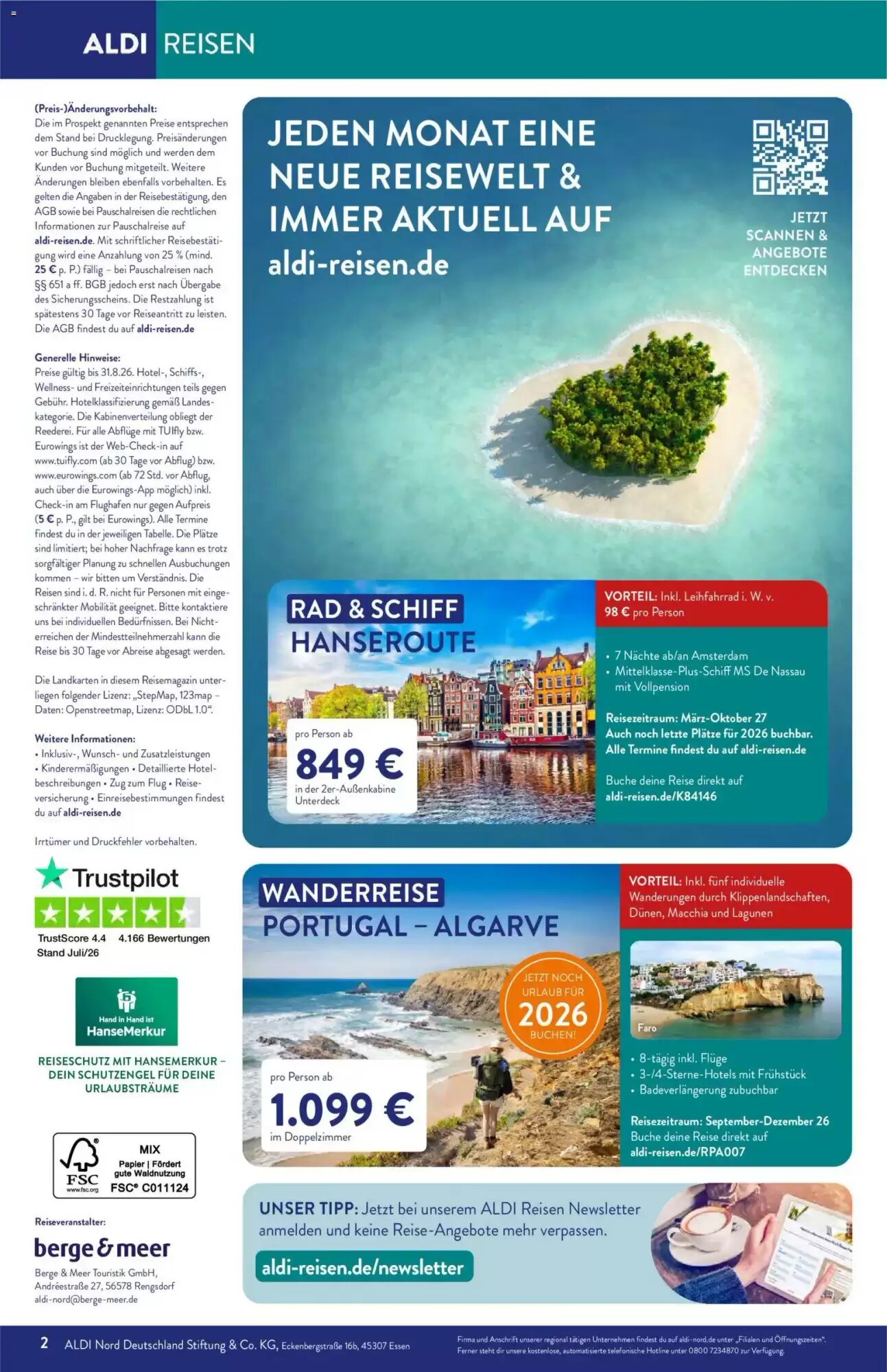 ALDI Nord Reisen Prospekt (ab 01.08.2026) zum Blättern - Seite 2