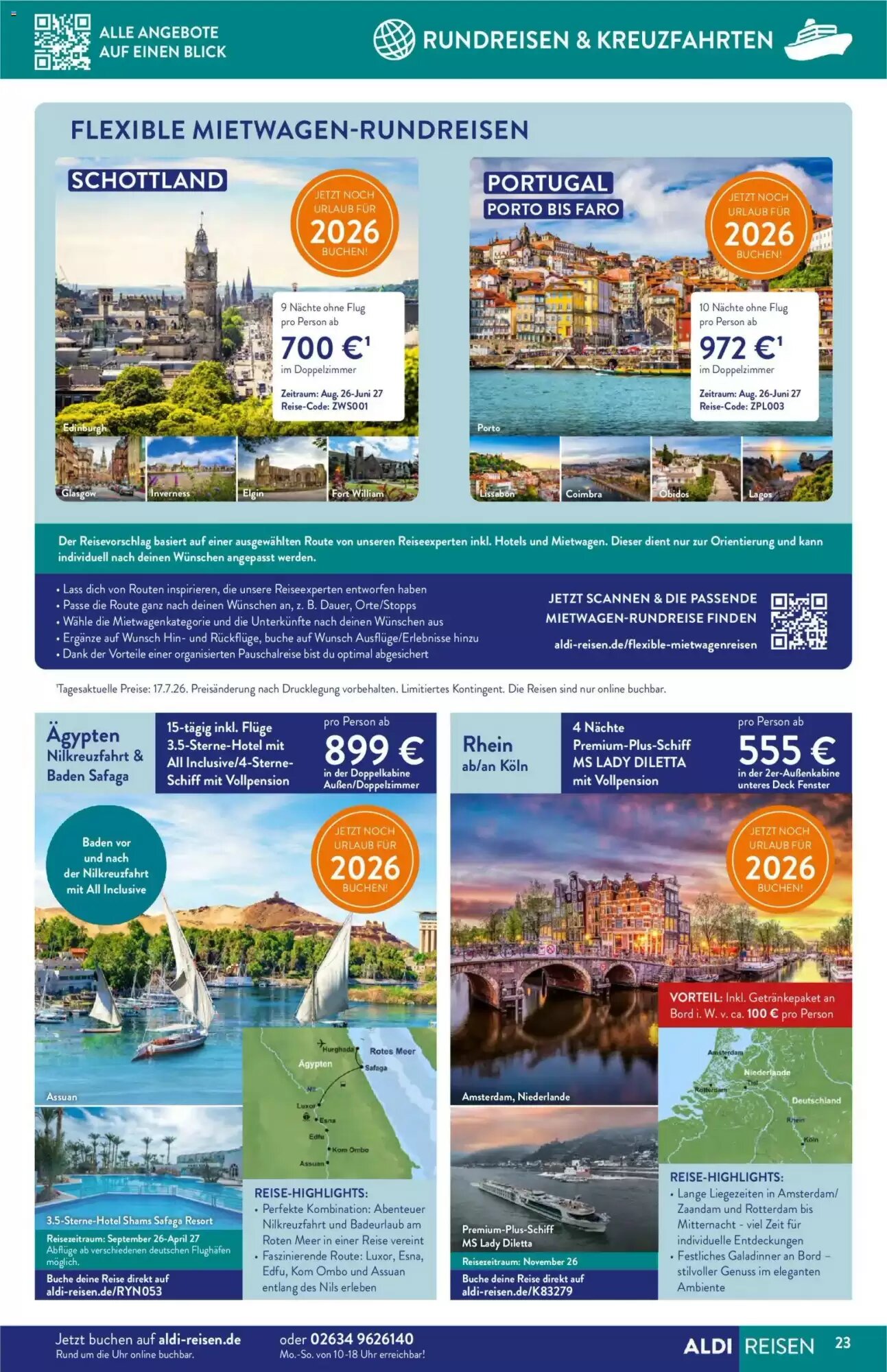 ALDI Nord Reisen Prospekt (ab 01.08.2026) zum Blättern - Seite 23