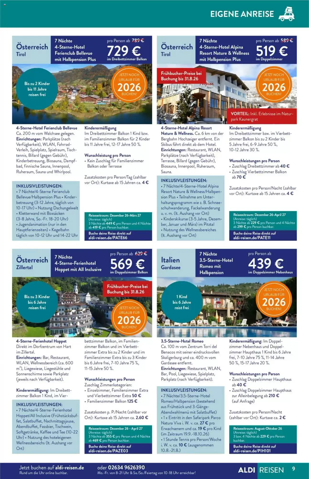 ALDI Nord Reisen Prospekt (ab 01.08.2026) zum Blättern - Seite 9