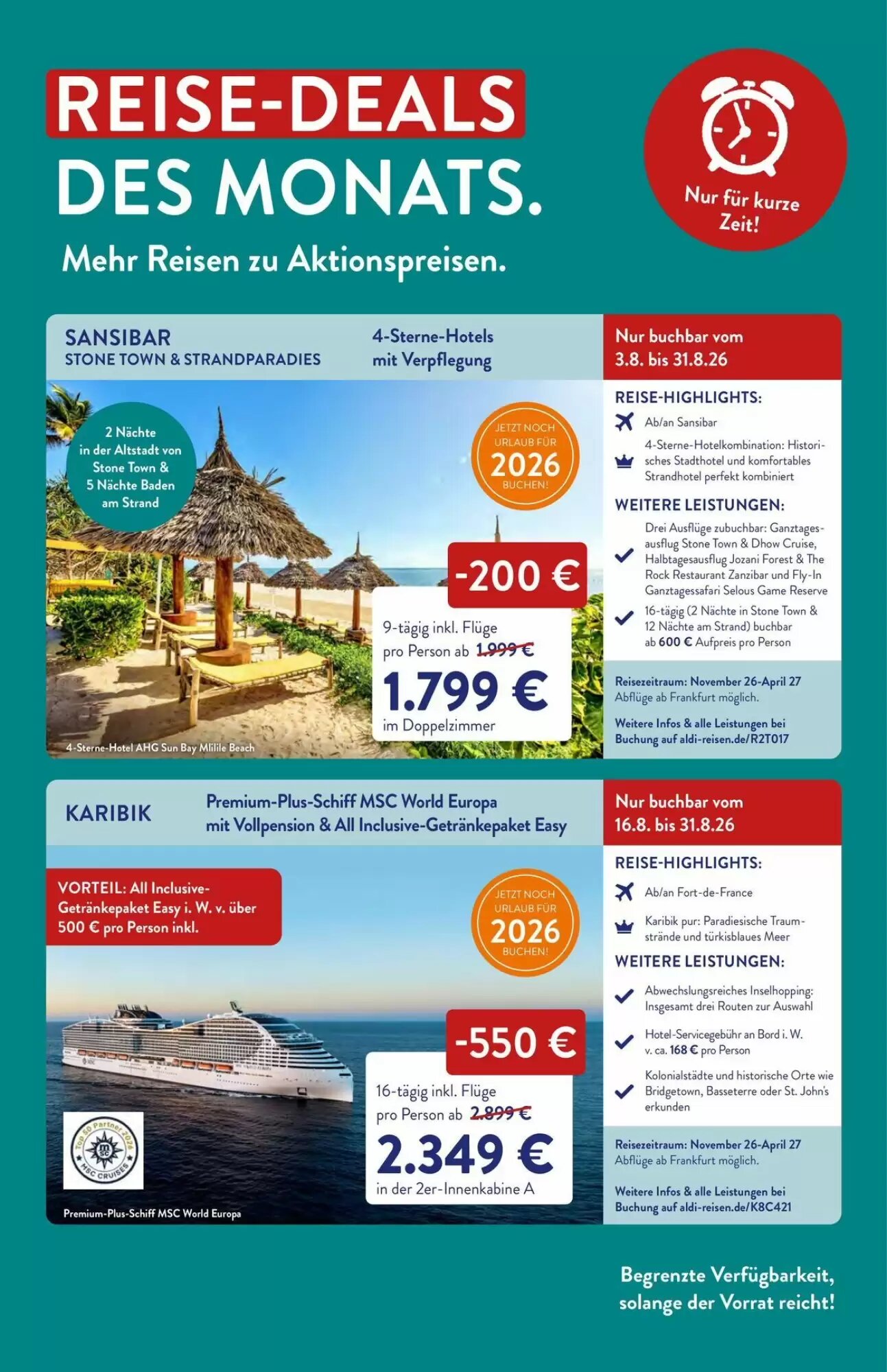 Aldi Süd Reisen Prospekt (ab 01.08.2026) zum Blättern - Seite 3