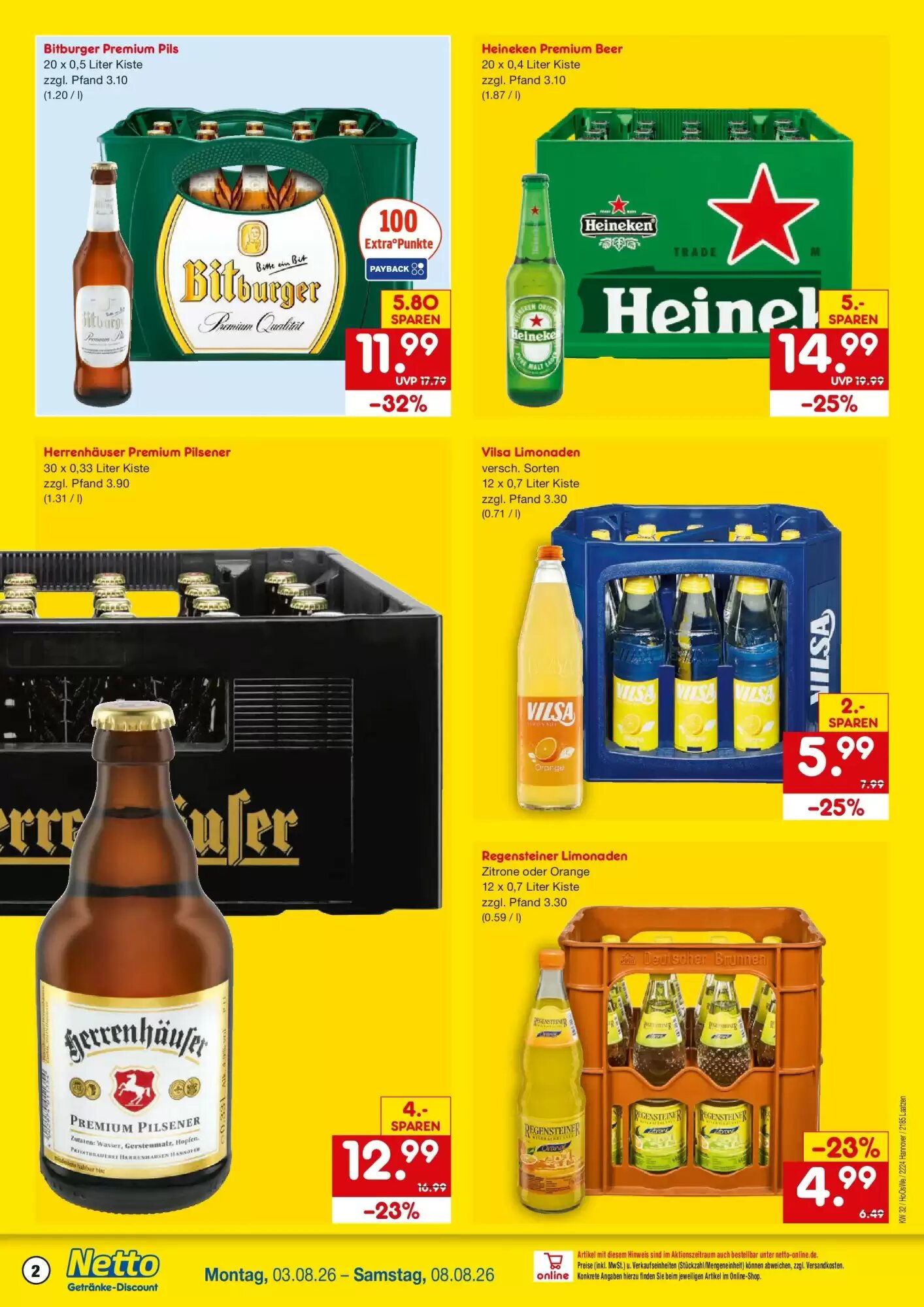 Netto Getränke Discount Prospekt (ab 02.08.2026) zum Blättern - Seite 2