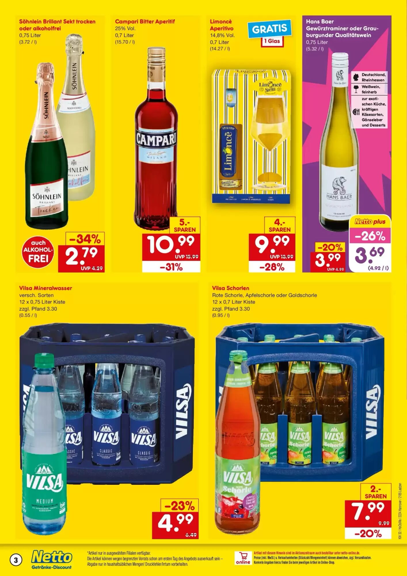 Netto Getränke Discount Prospekt (ab 02.08.2026) zum Blättern - Seite 3
