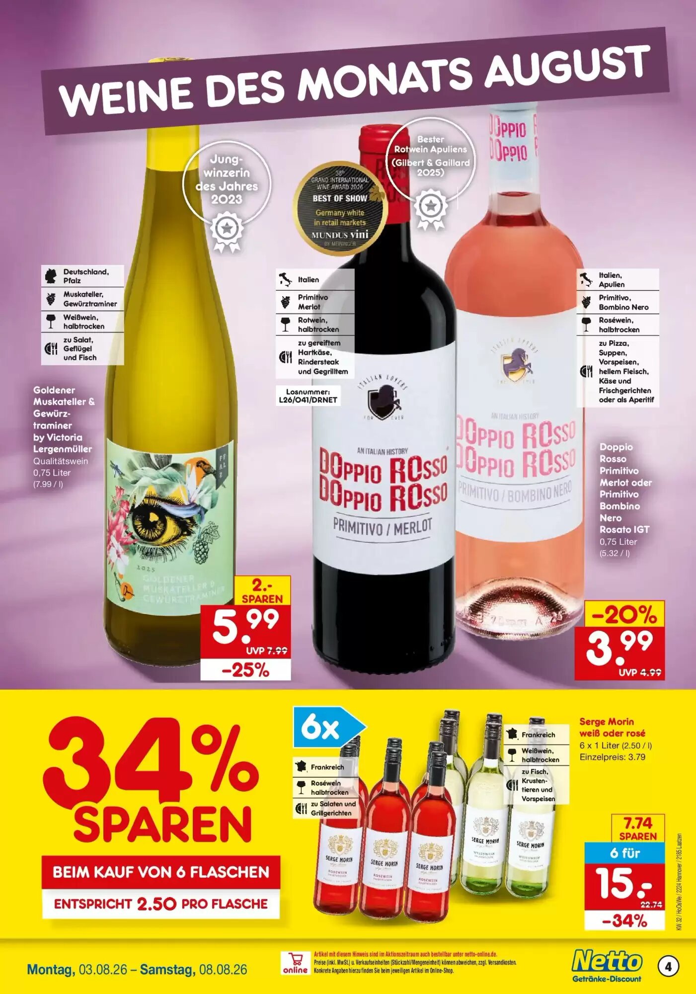 Netto Getränke Discount Prospekt (ab 02.08.2026) zum Blättern - Seite 4