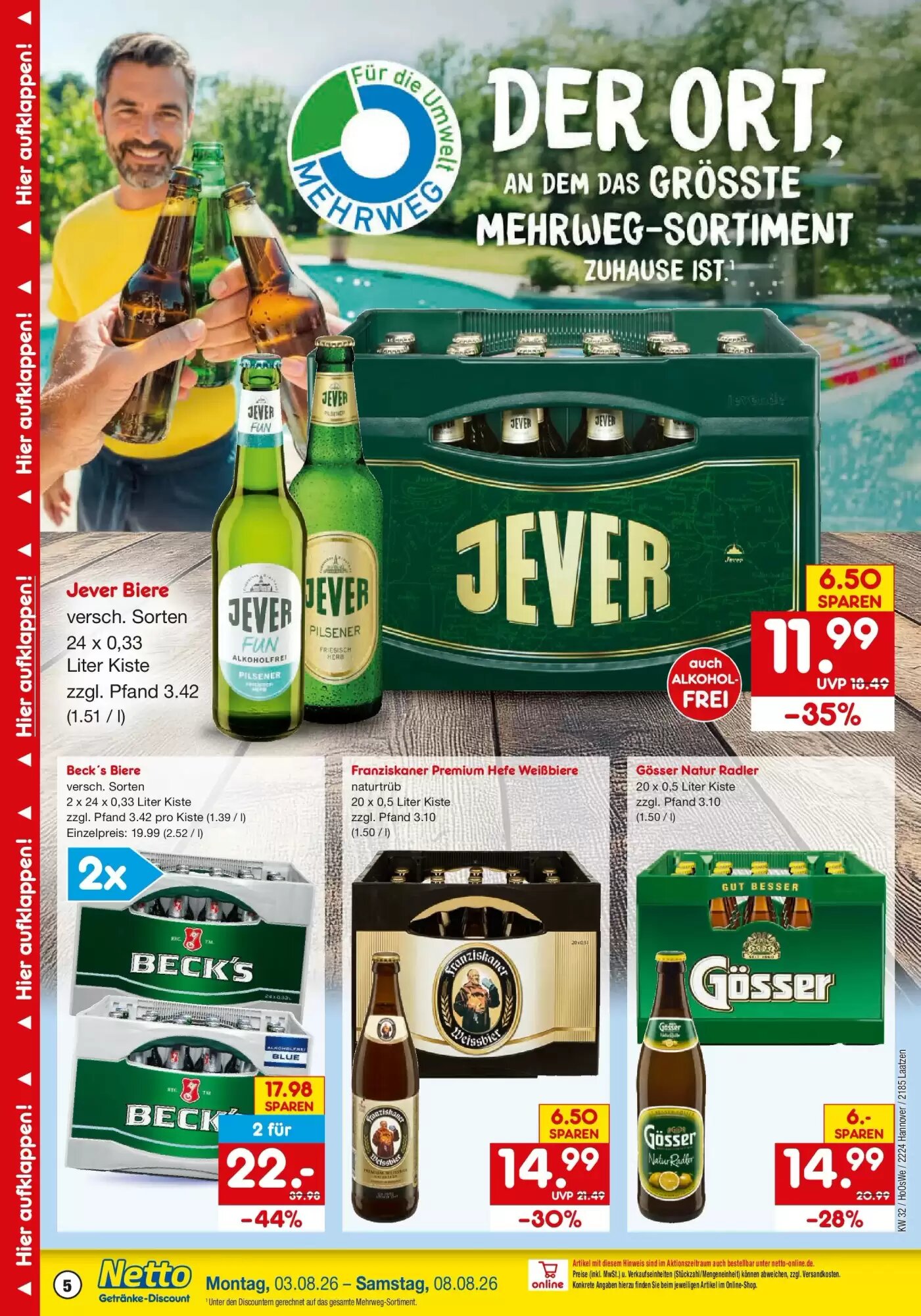 Netto Getränke Discount Prospekt (ab 02.08.2026) zum Blättern - Seite 5