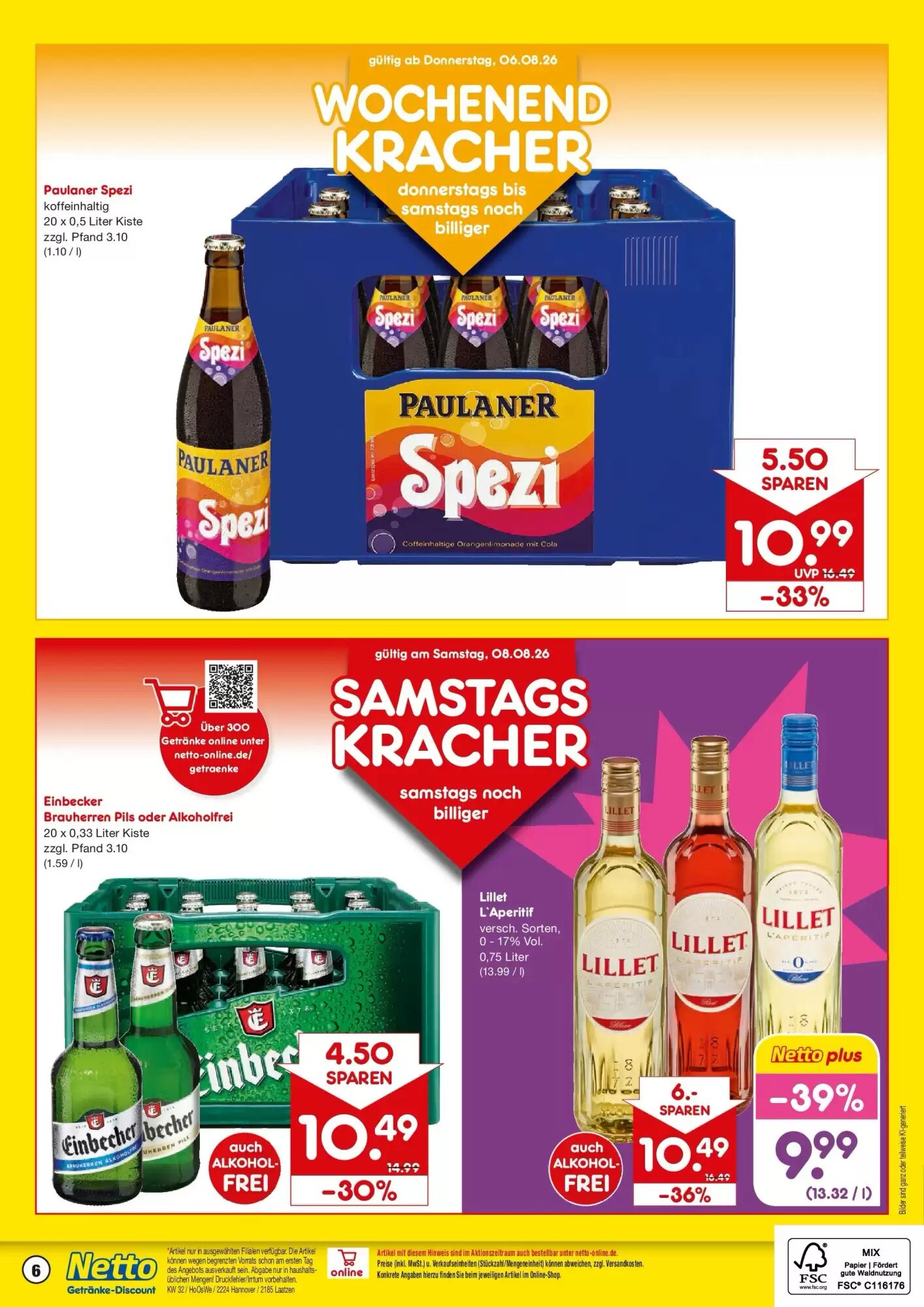 Netto Getränke Discount Prospekt (ab 02.08.2026) zum Blättern - Seite 6