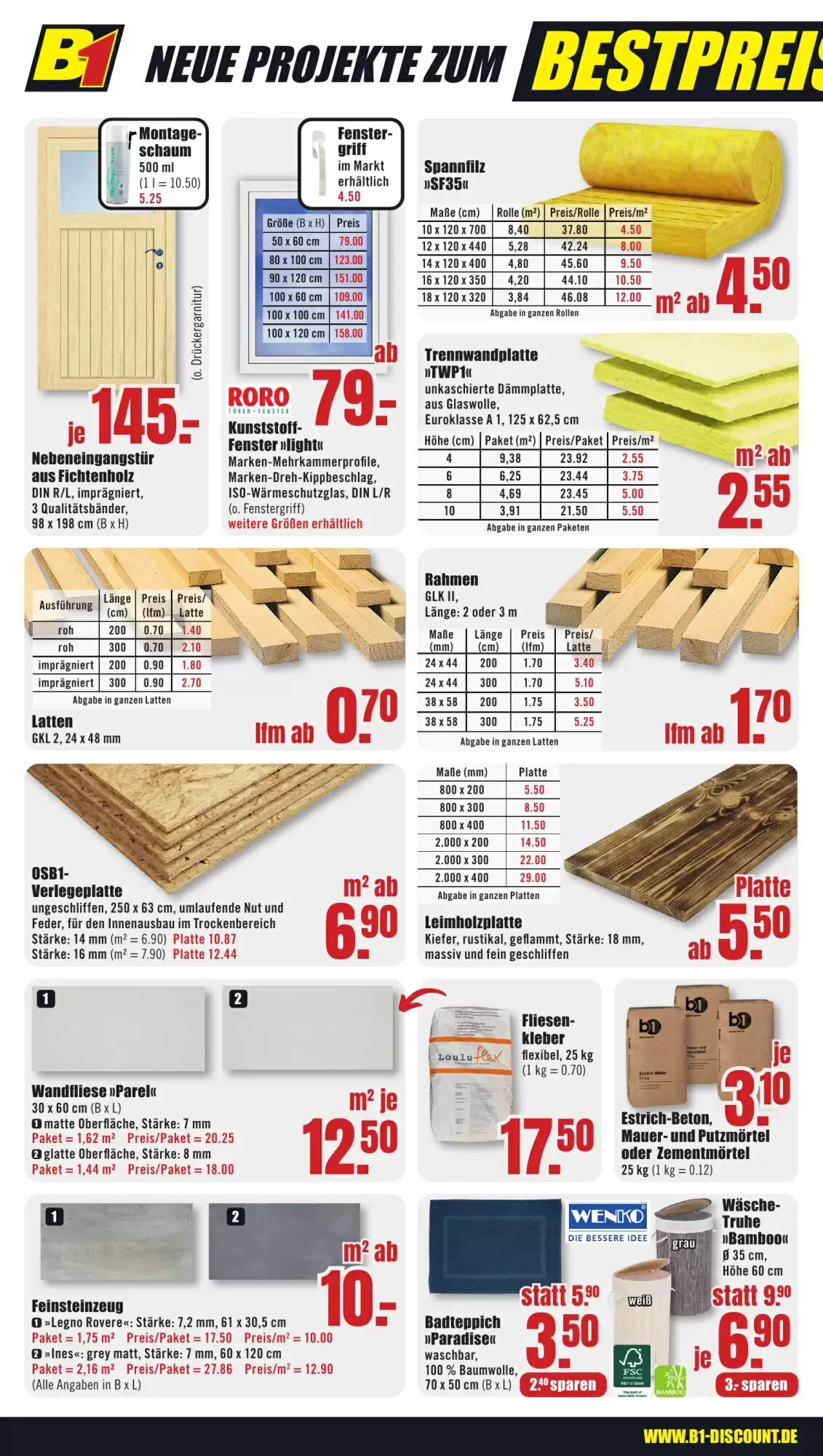 B1 Discount Baumarkt Prospekt (ab 02.08.2026) zum Blättern - Seite 4