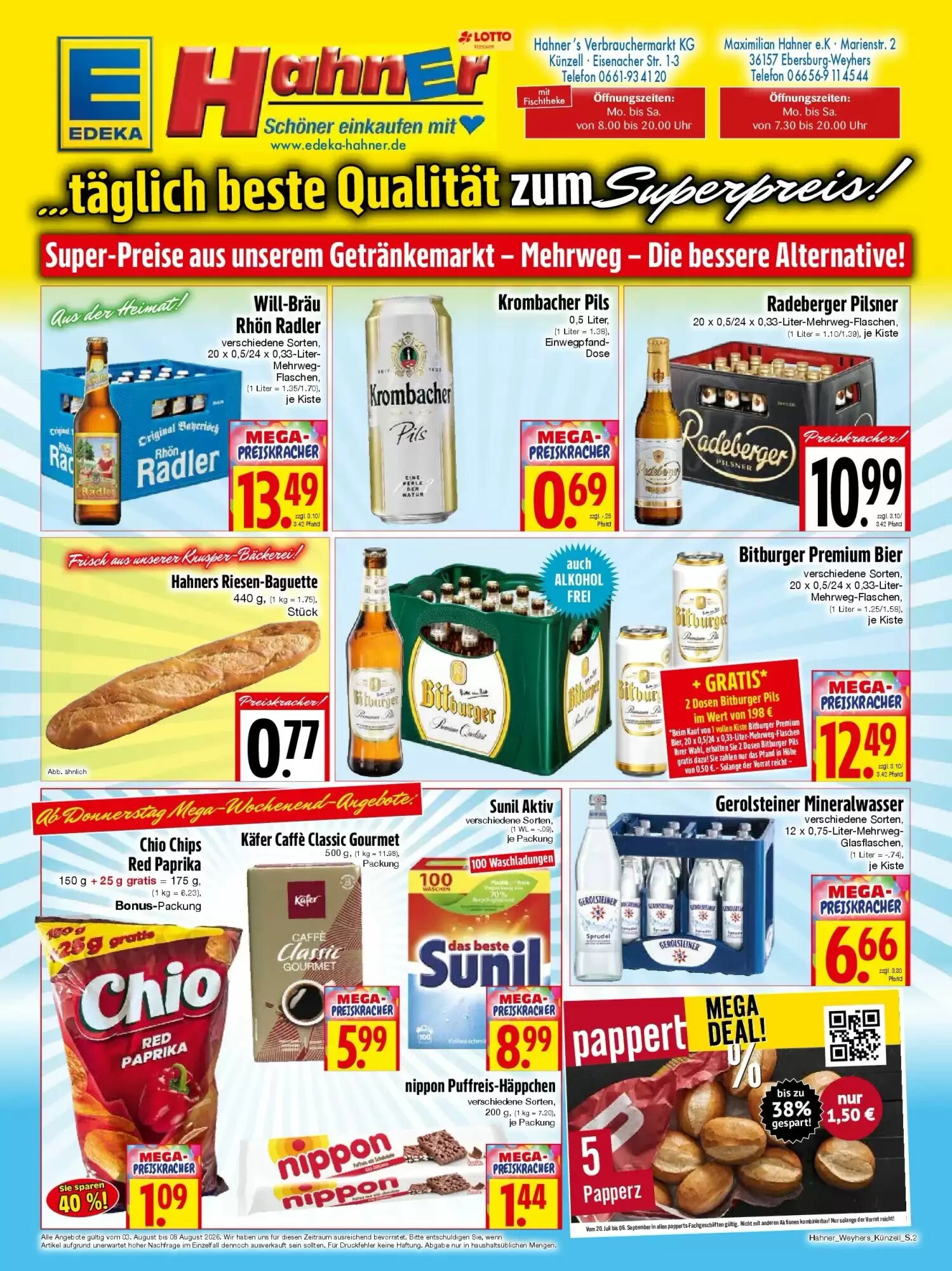 EDEKA Hahner Prospekt (ab 02.08.2026) zum Blättern - Seite 2