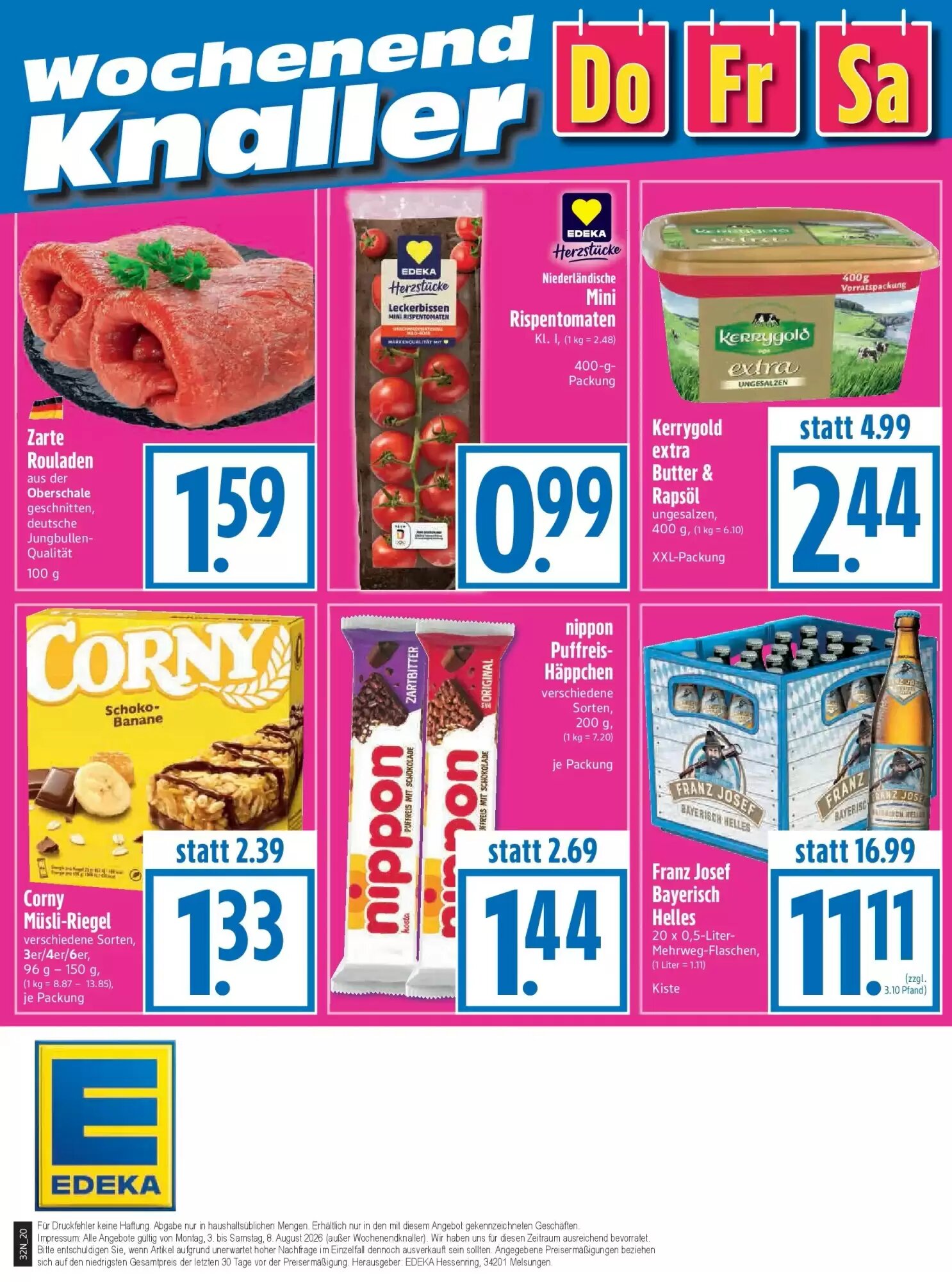 EDEKA Hahner Prospekt (ab 02.08.2026) zum Blättern - Seite 22