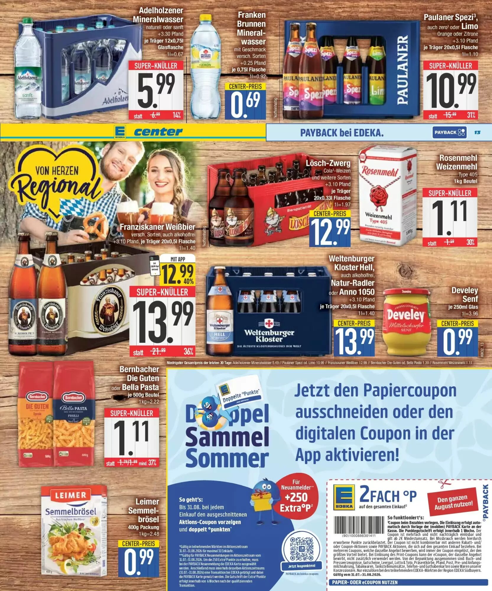 Edeka Prospekt (ab 02.08.2026) zum Blättern - Seite 13