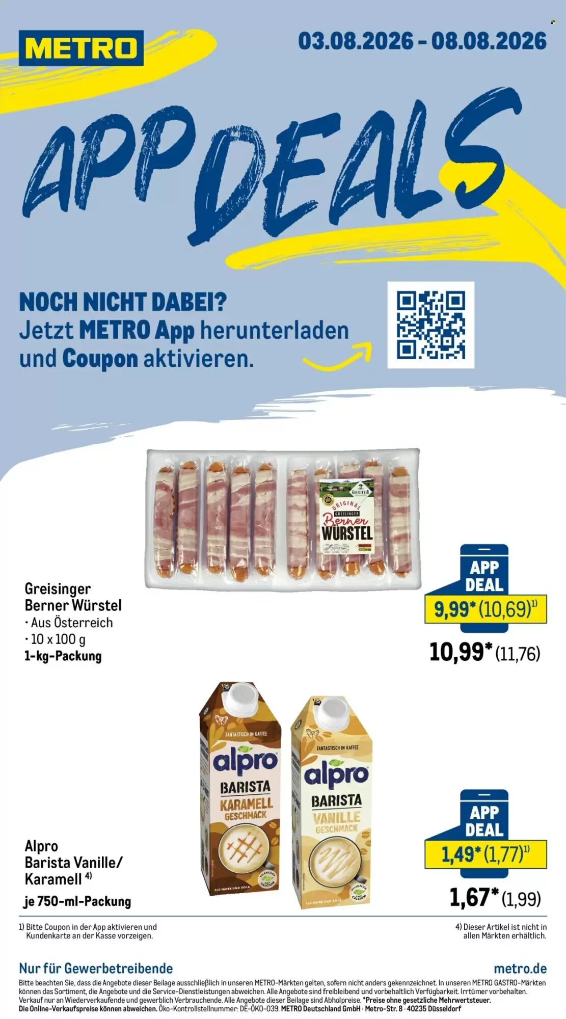 METRO Prospekt (ab 03.08.2026) zum Blättern - Seite 1