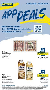 METRO Prospekt (ab 03.08.2026) zum Blättern