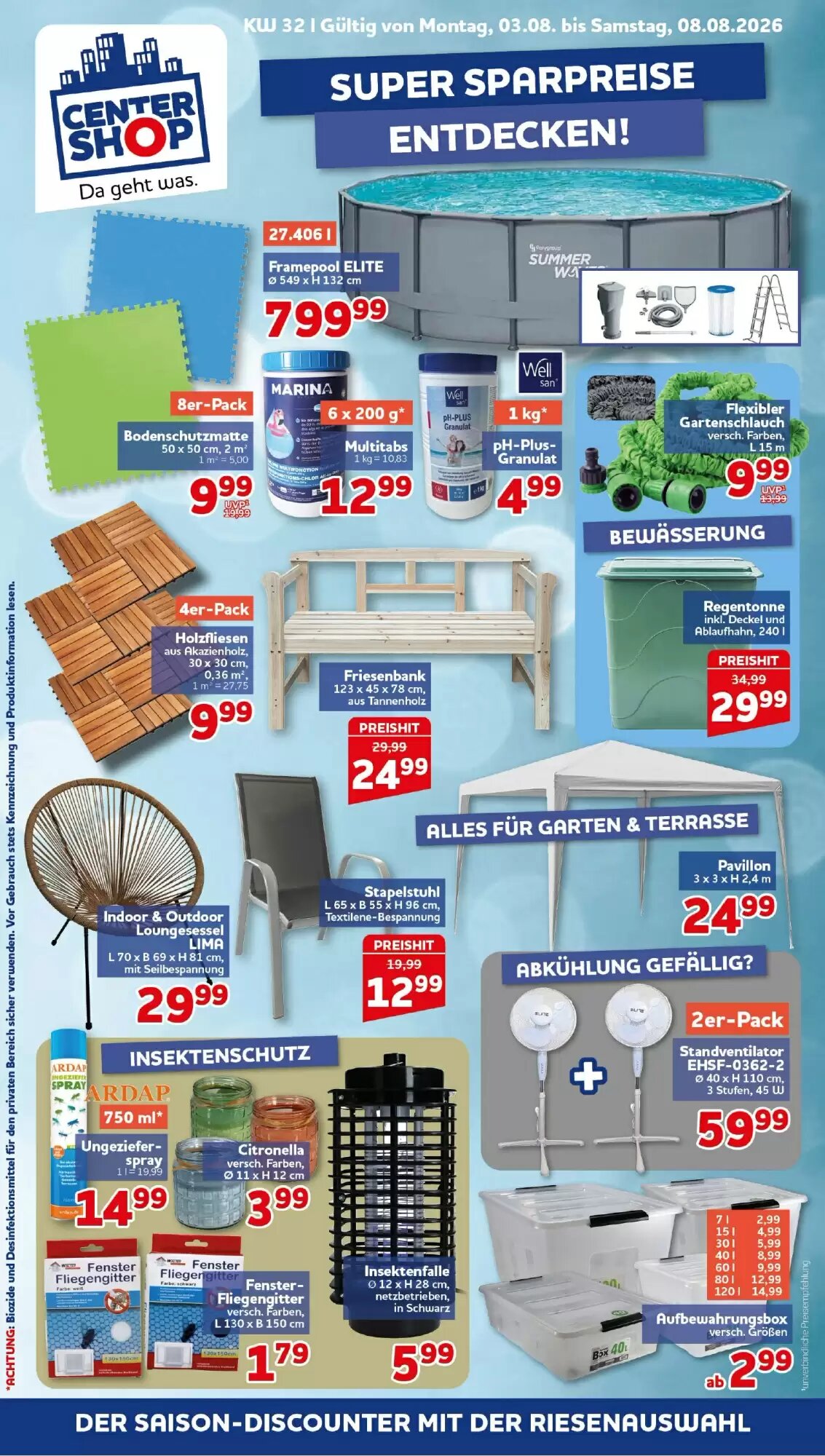 CENTERSHOP Prospekt (ab 03.08.2026) zum Blättern - Seite 1
