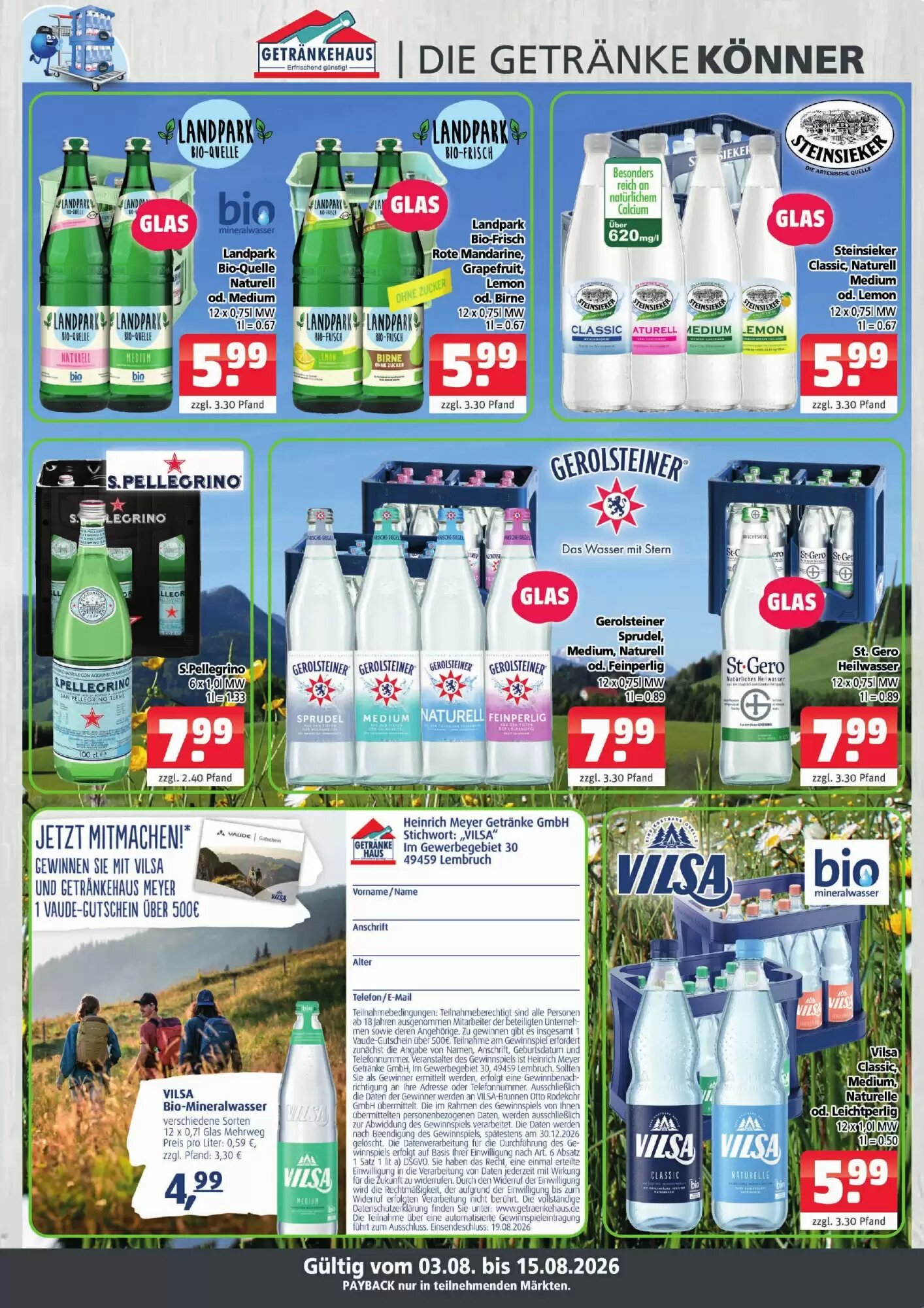 Getränkehaus Prospekt (ab 03.08.2026) zum Blättern - Seite 3