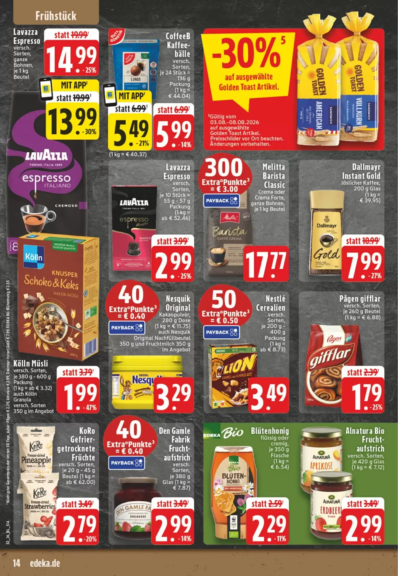 EDEKA Vogl Prospekt (ab 03.08.2026) zum Blättern - Seite 14
