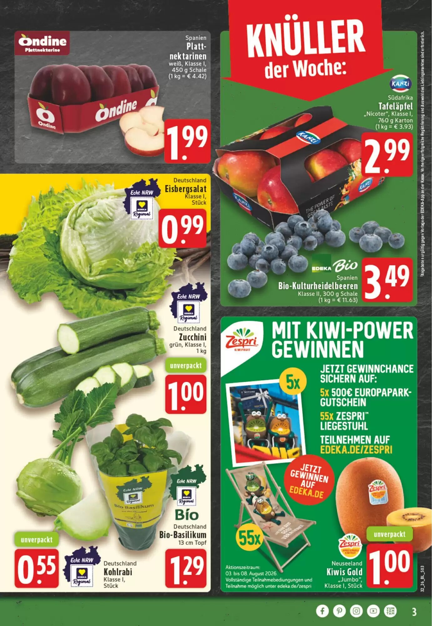 EDEKA Vogl Prospekt (ab 03.08.2026) zum Blättern - Seite 3