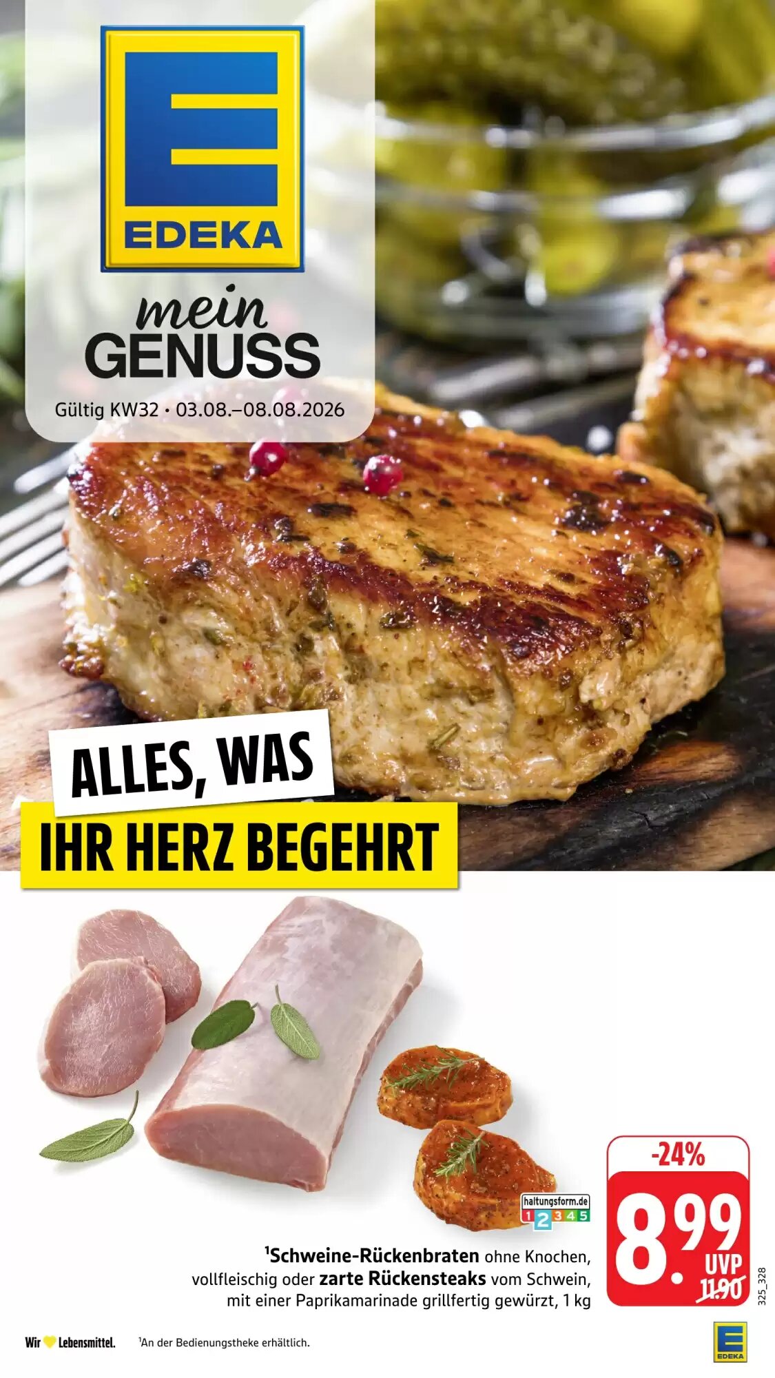 Edeka Stenger Prospekt (ab 03.08.2026) zum Blättern - Seite 1