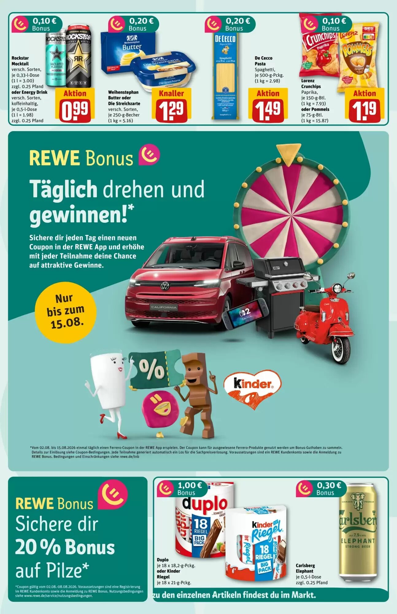 REWE Center Prospekt (ab 03.08.2026) zum Blättern - Seite 2