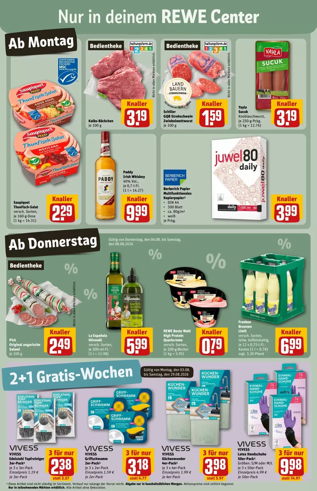REWE Center Prospekt (ab 03.08.2026) zum Blättern - Seite 3