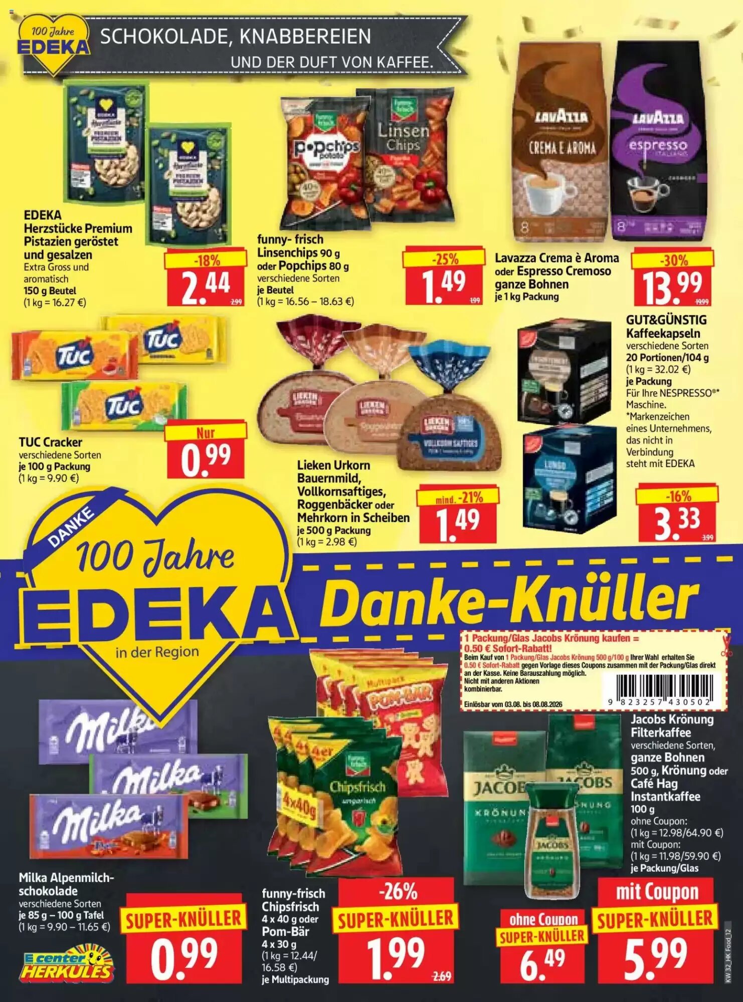 Edeka Herkules Prospekt (ab 03.08.2026) zum Blättern - Seite 12