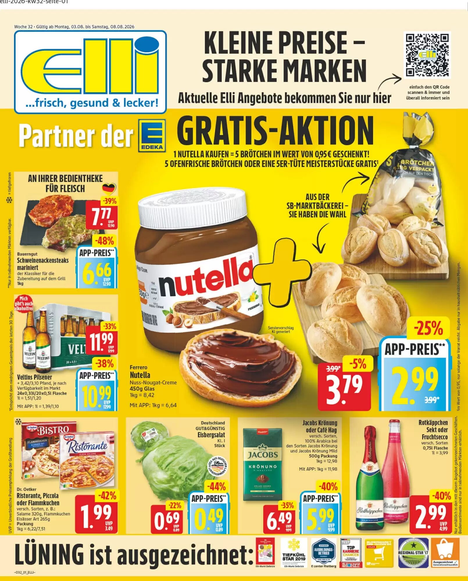 Elli Markt Prospekt (ab 03.08.2026) zum Blättern - Seite 1