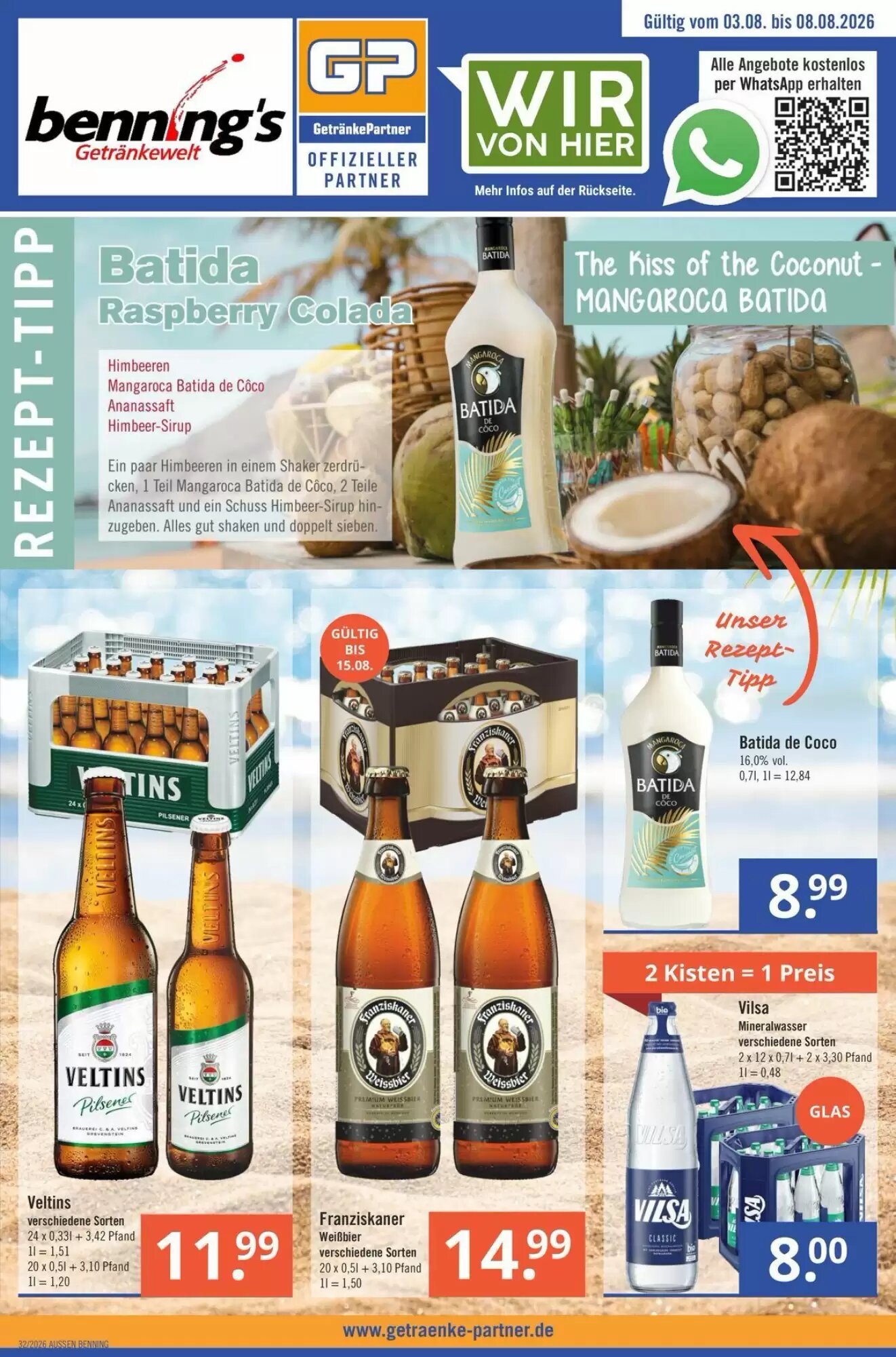 GetränkePartner Prospekt (ab 03.08.2026) zum Blättern - Seite 1