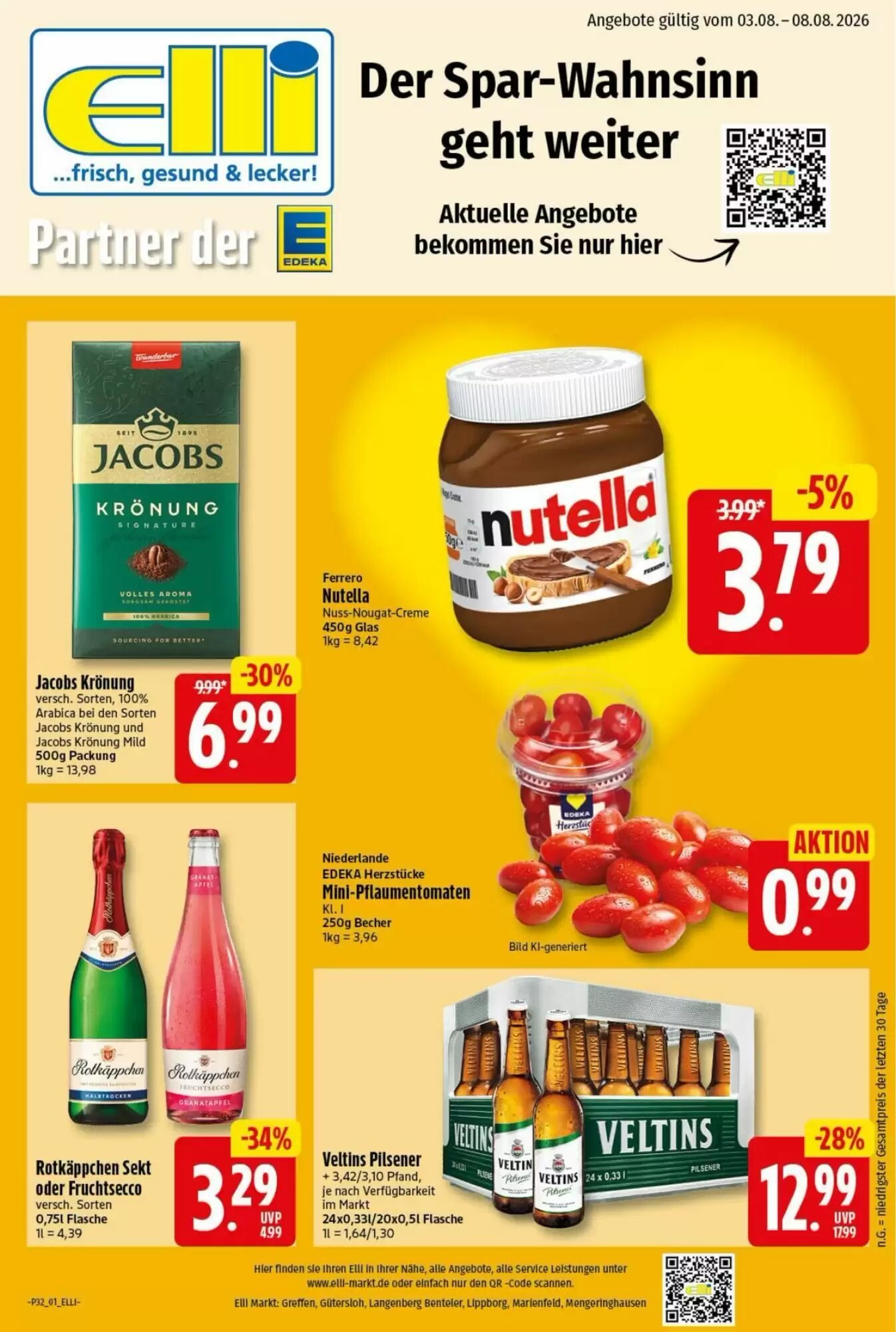 Elli Markt Prospekt (ab 03.08.2026) zum Blättern - Seite 1