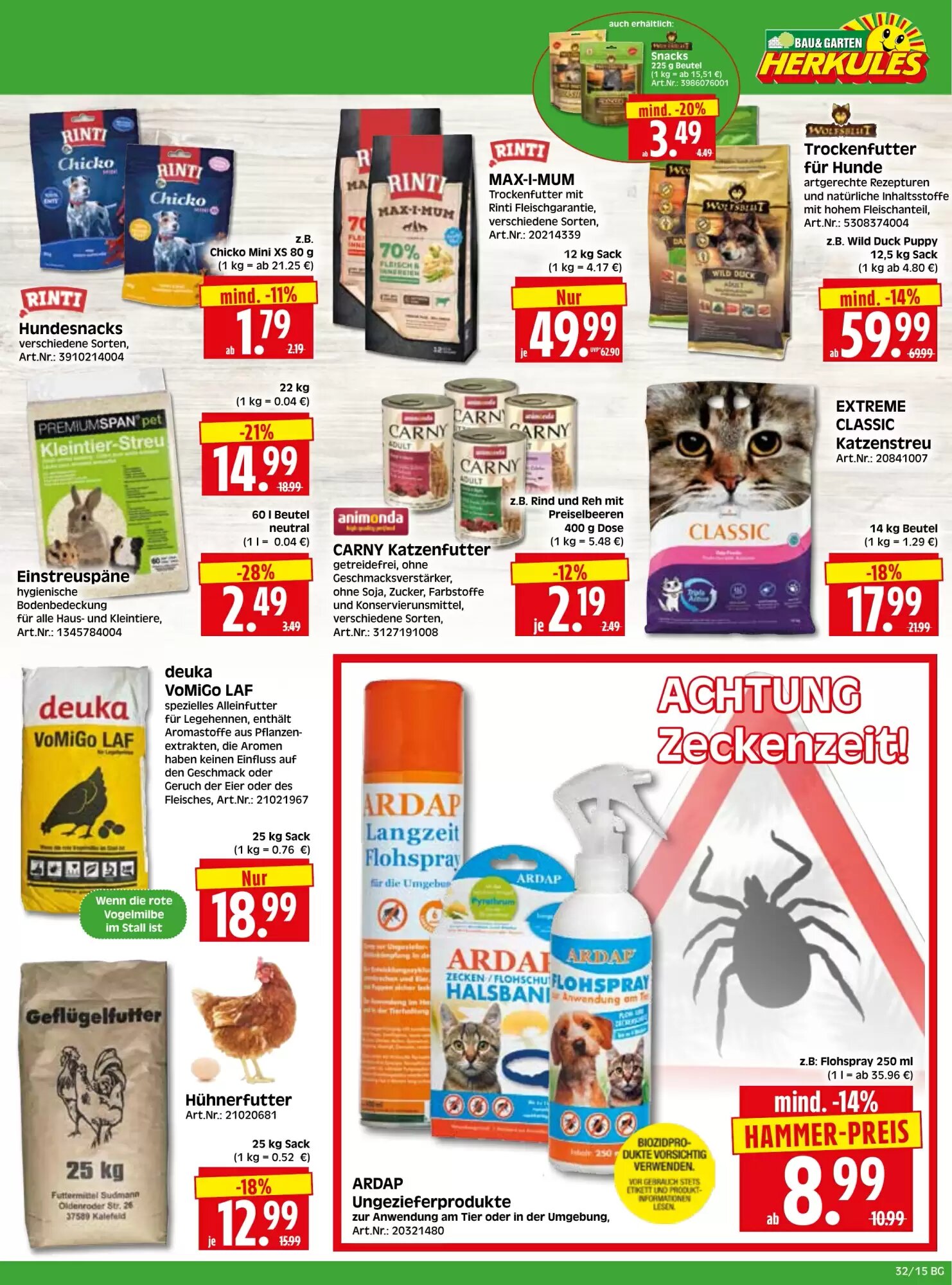 Herkules Baumarkt Prospekt (ab 03.08.2026) zum Blättern - Seite 15