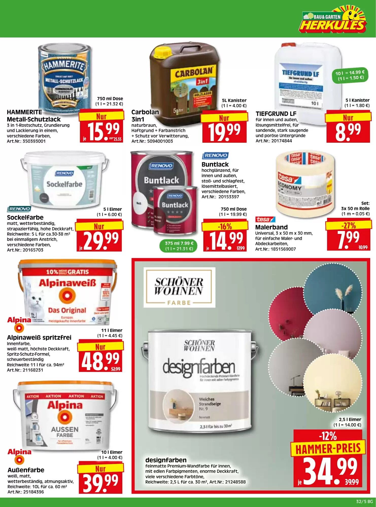 Herkules Baumarkt Prospekt (ab 03.08.2026) zum Blättern - Seite 5