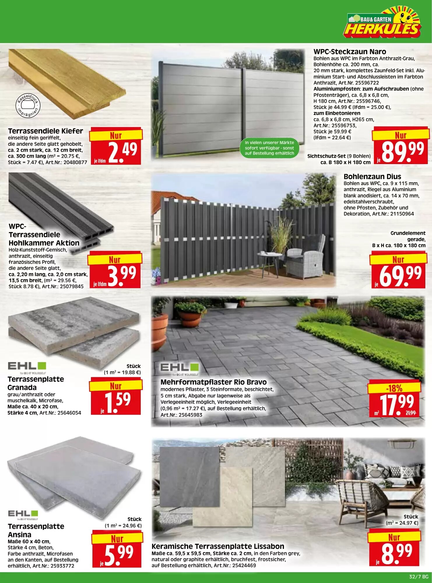 Herkules Baumarkt Prospekt (ab 03.08.2026) zum Blättern - Seite 7