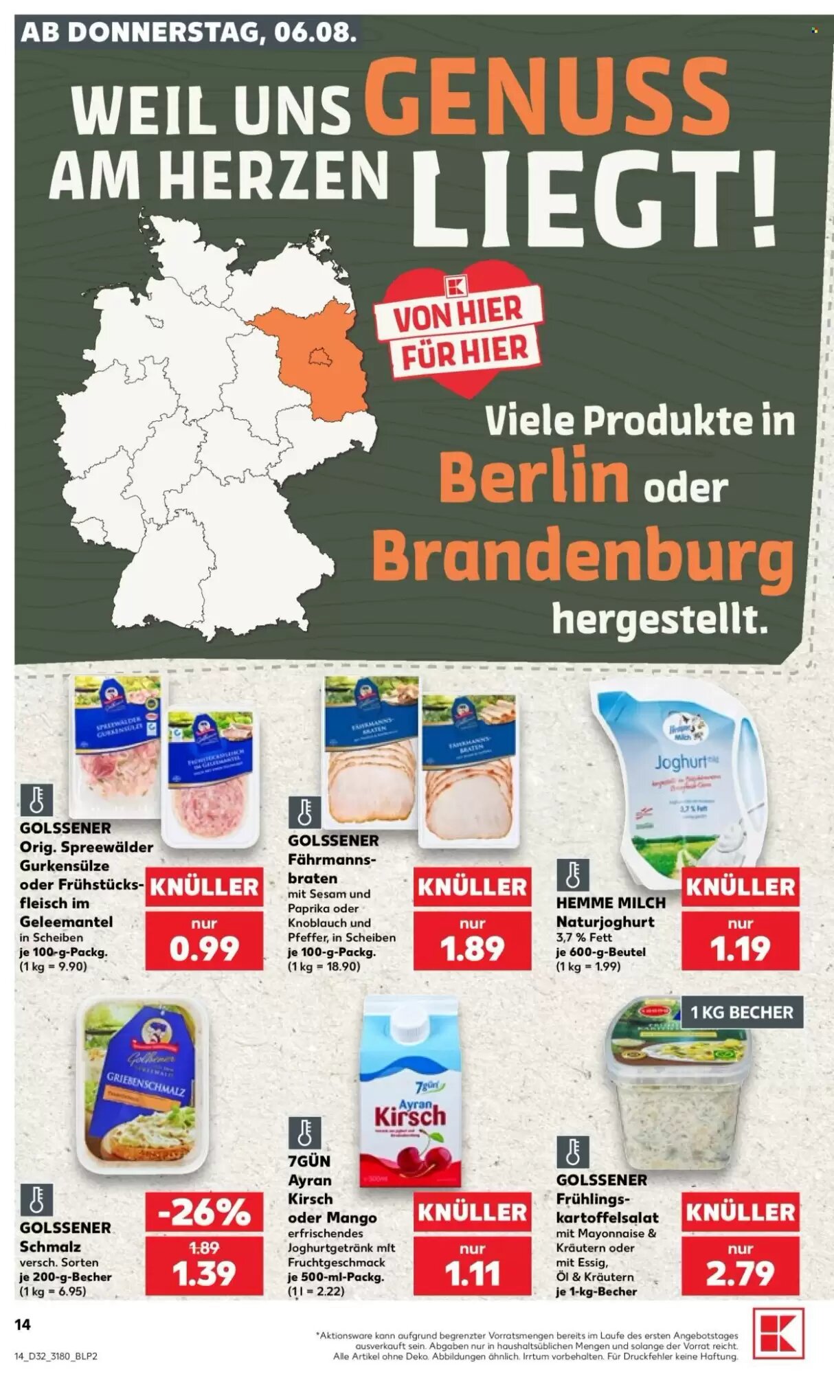 Kaufland Prospekt (ab 06.08.2026) zum Blättern - Seite 14