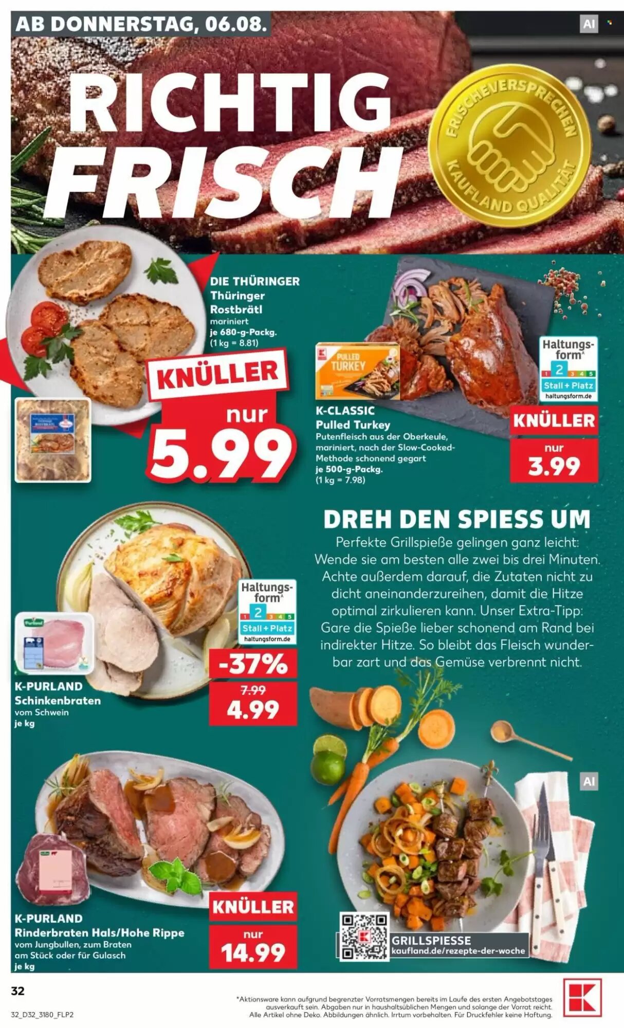 Kaufland Prospekt (ab 06.08.2026) zum Blättern - Seite 32