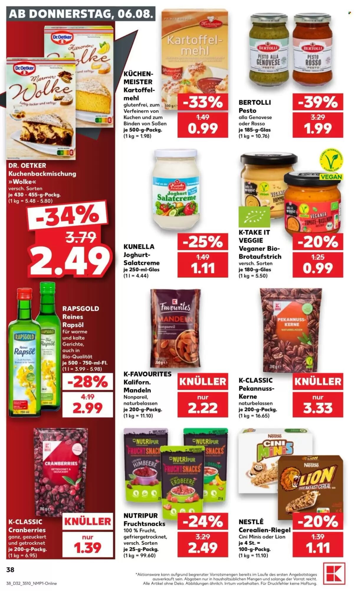 Kaufland Prospekt (ab 06.08.2026) zum Blättern - Seite 38