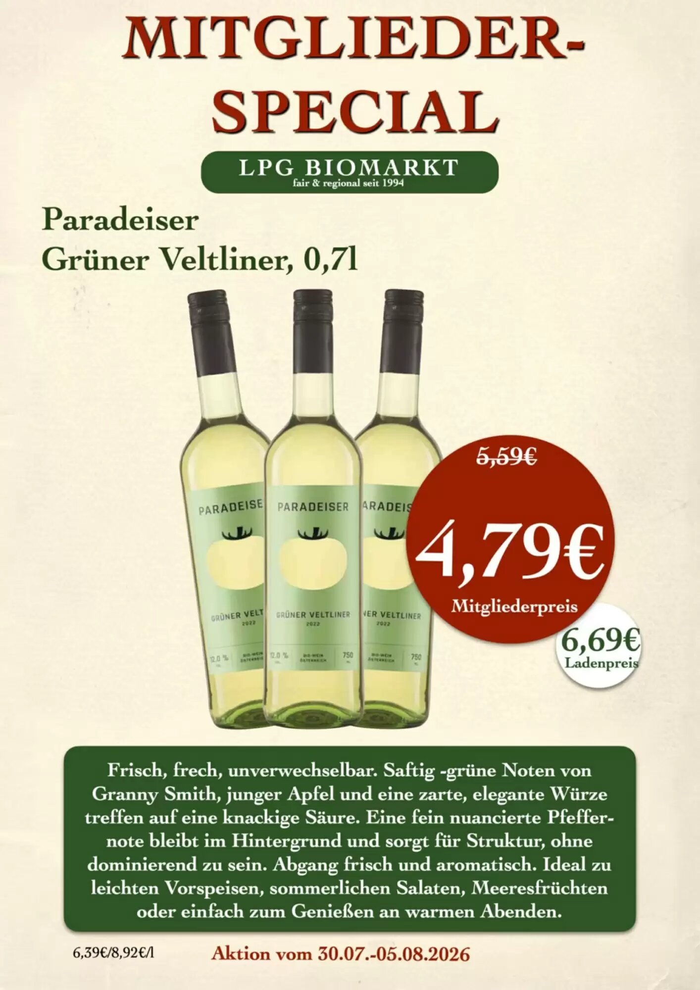 LPG Biomarkt Prospekt (ab 06.08.2026) zum Blättern - Seite 11