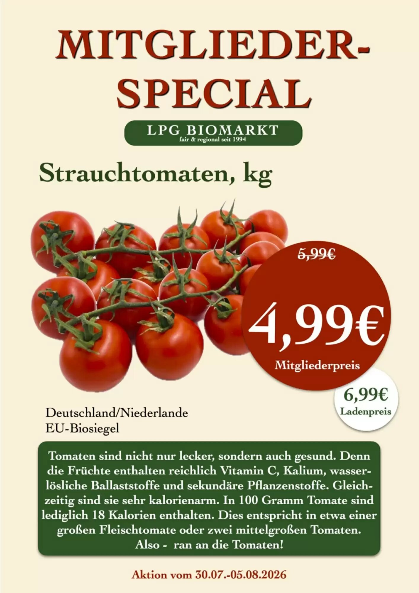 LPG Biomarkt Prospekt (ab 06.08.2026) zum Blättern - Seite 9