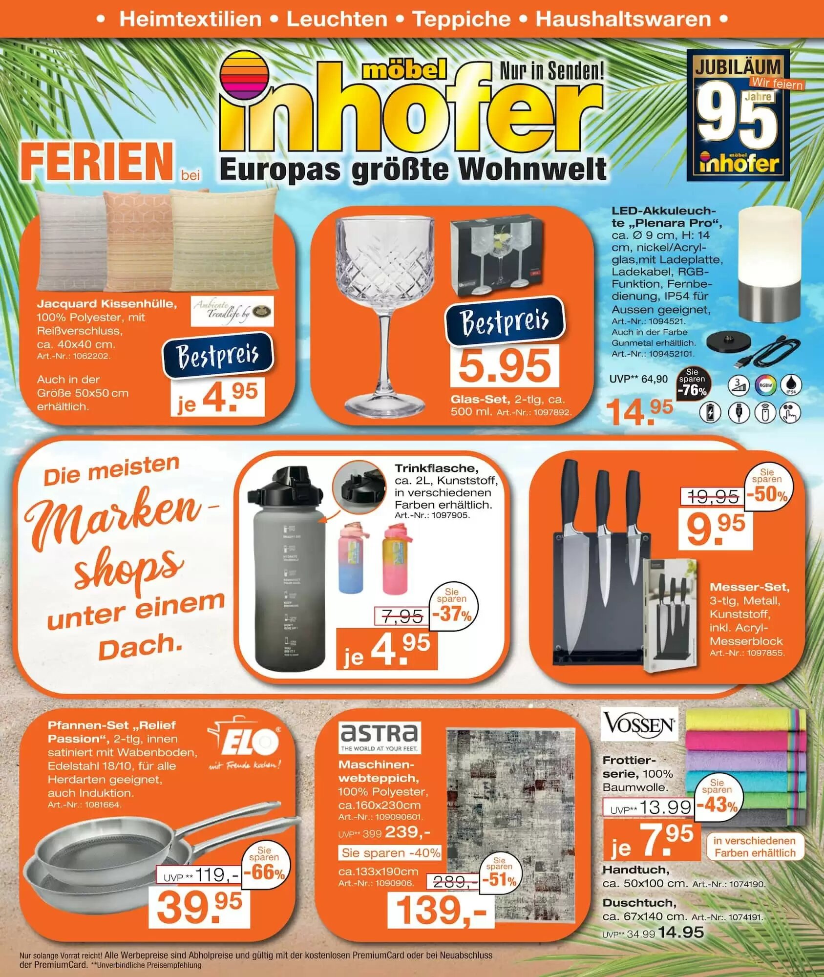Möbel Inhofer Prospekt (ab 07.08.2026) zum Blättern - Seite 1