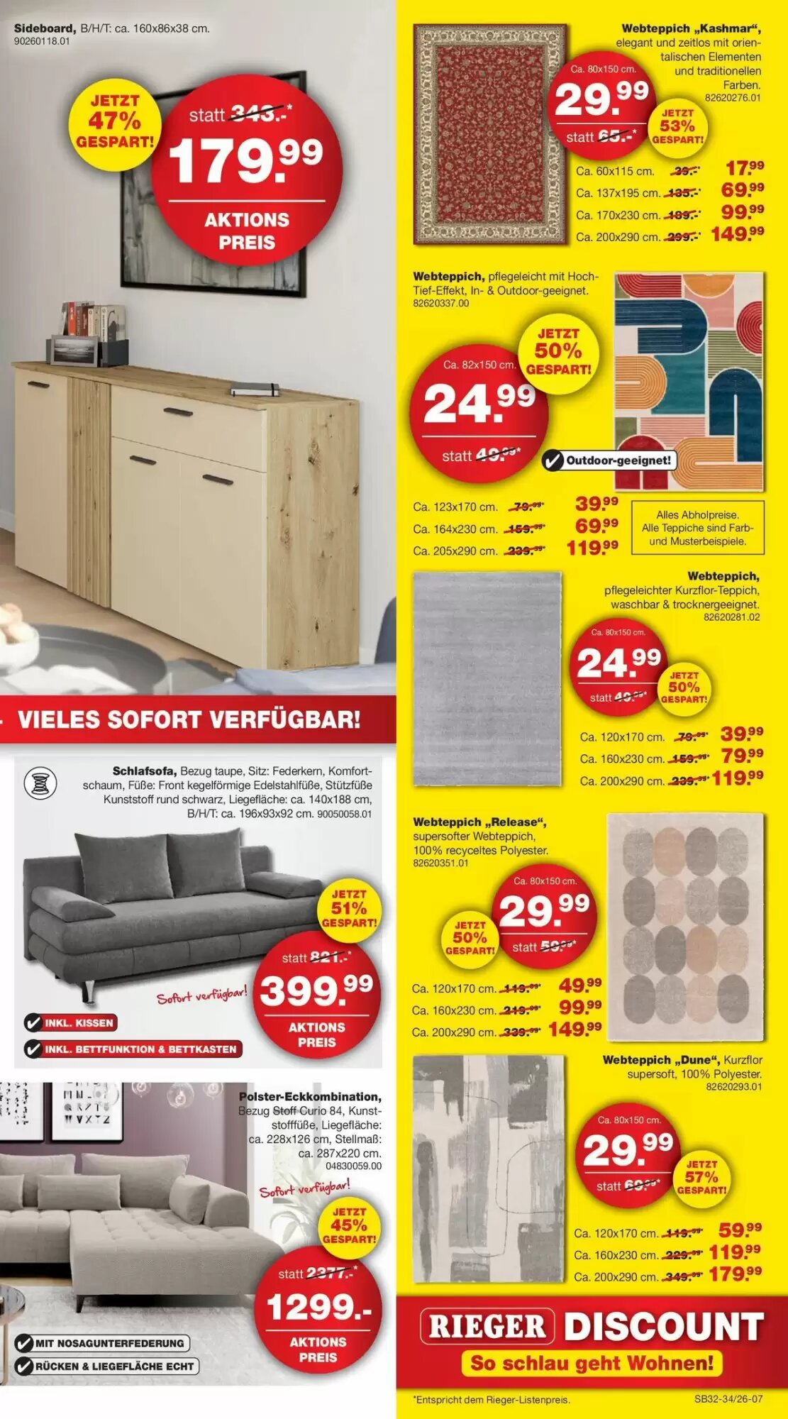 Möbel Rieger Prospekt (ab 07.08.2026) zum Blättern - Seite 7