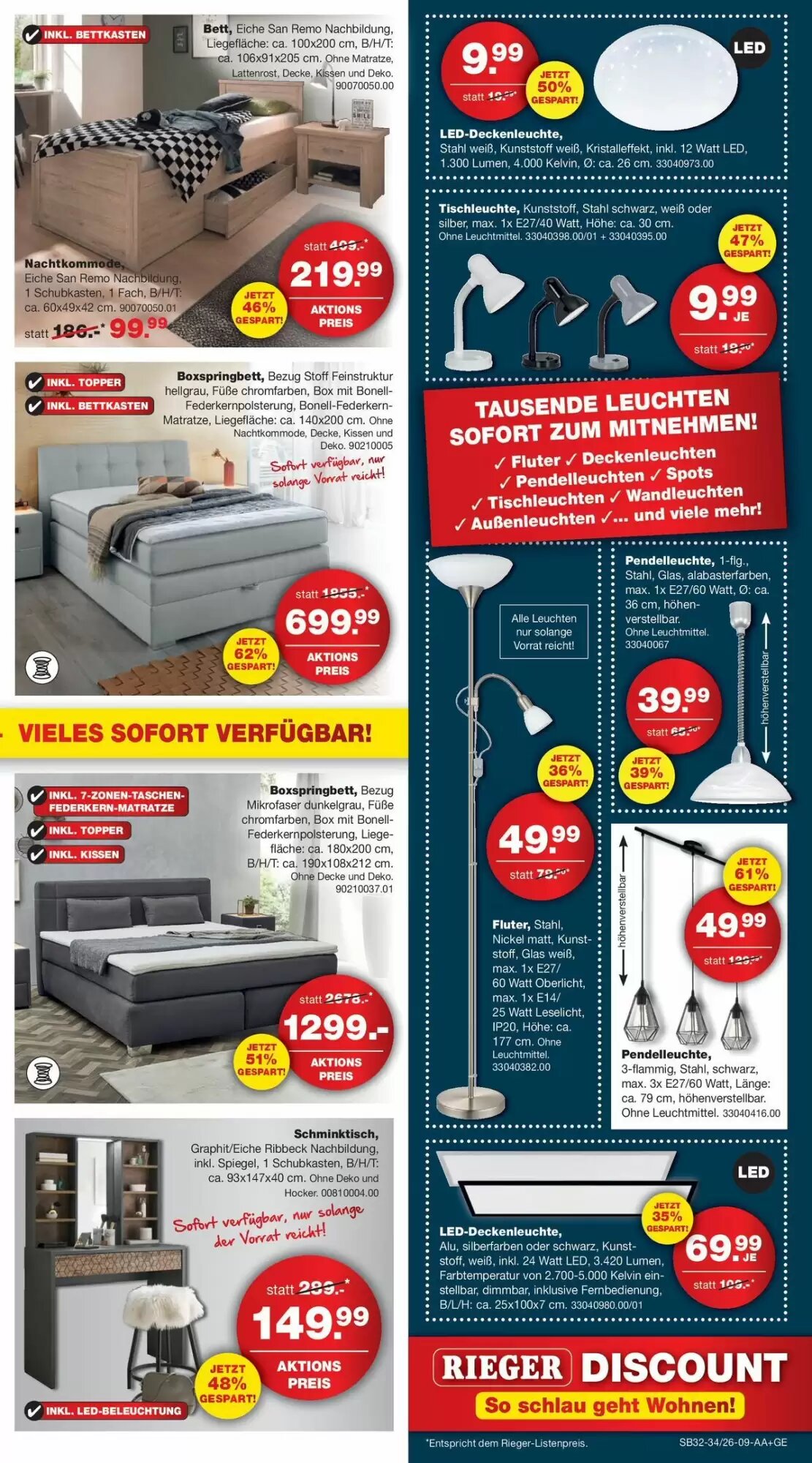 Möbel Rieger Prospekt (ab 07.08.2026) zum Blättern - Seite 9