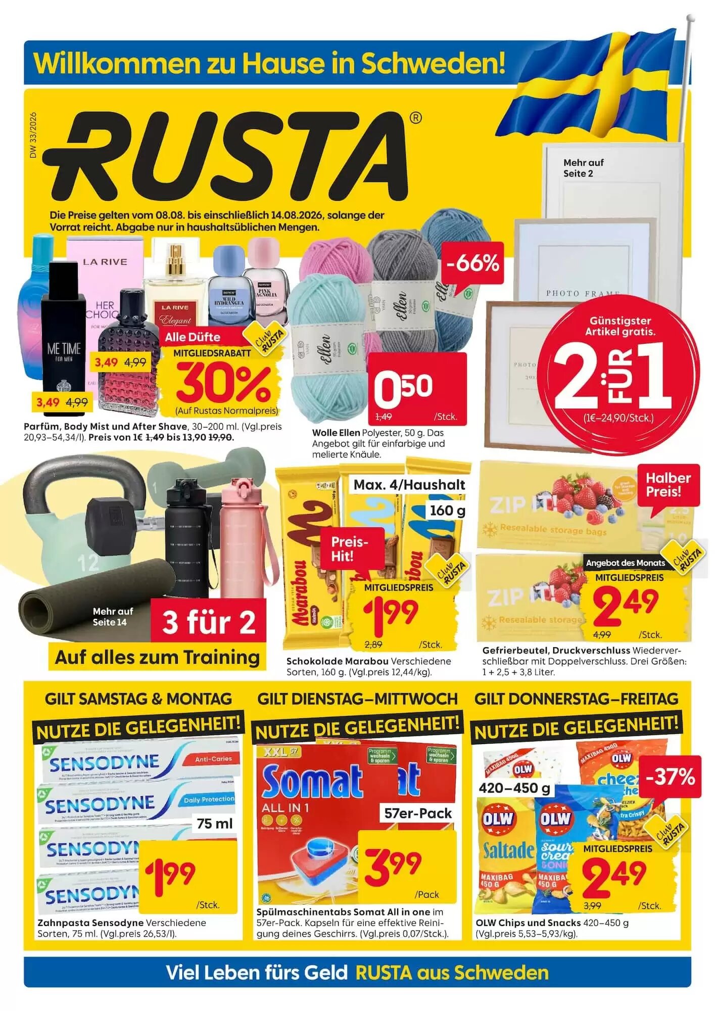 Rusta Prospekt (ab 08.08.2026) zum Blättern - Seite 1