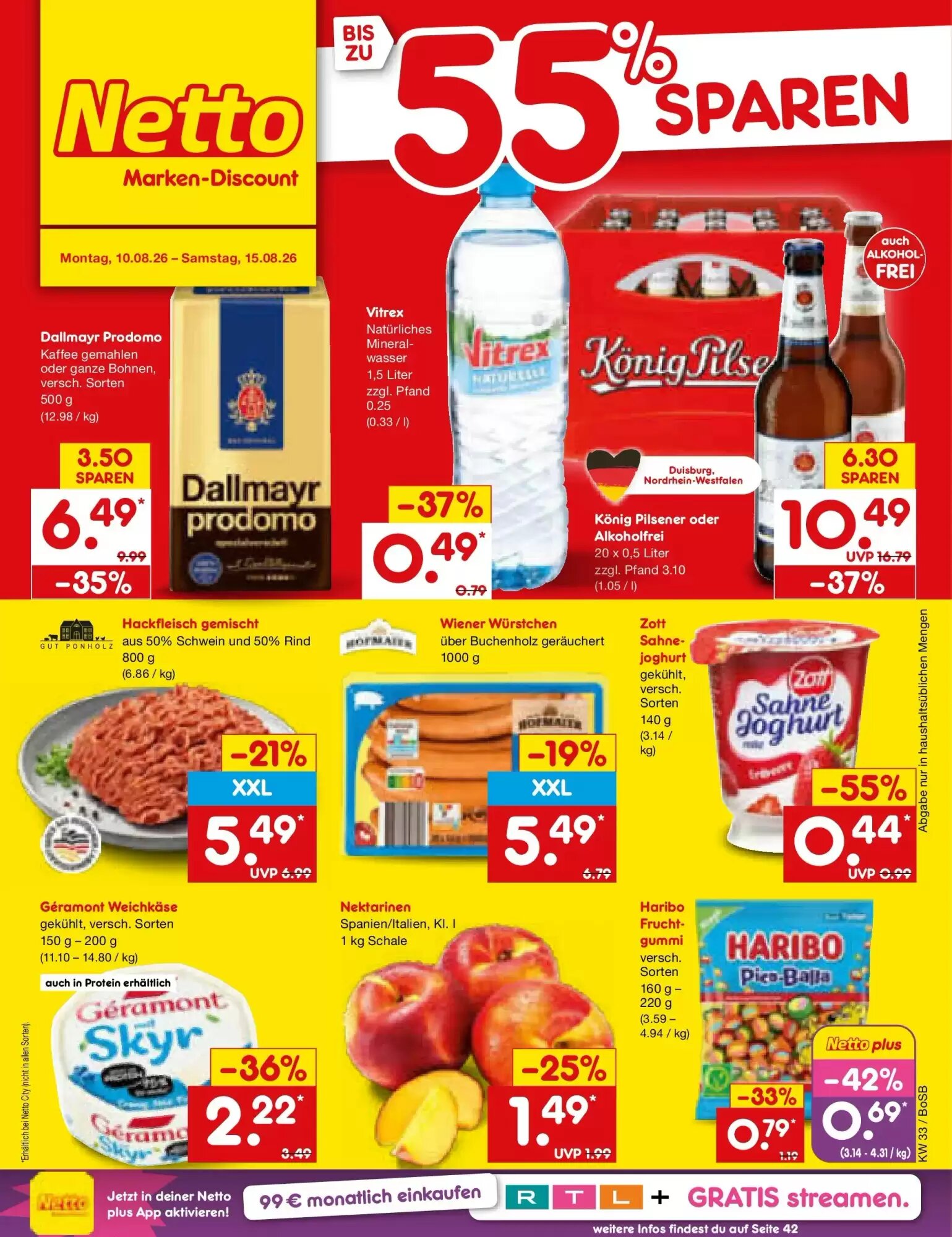 Netto Marken-Discount Prospekt (ab 09.08.2026) zum Blättern - Seite 1