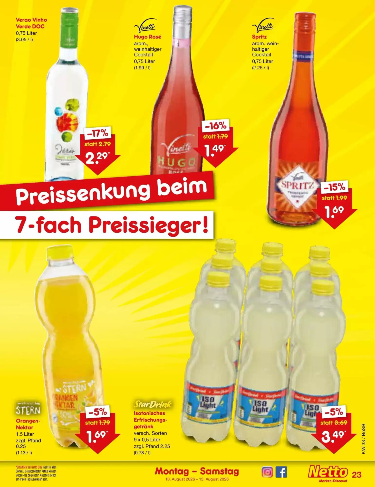 Netto Marken-Discount Prospekt (ab 09.08.2026) zum Blättern - Seite 33