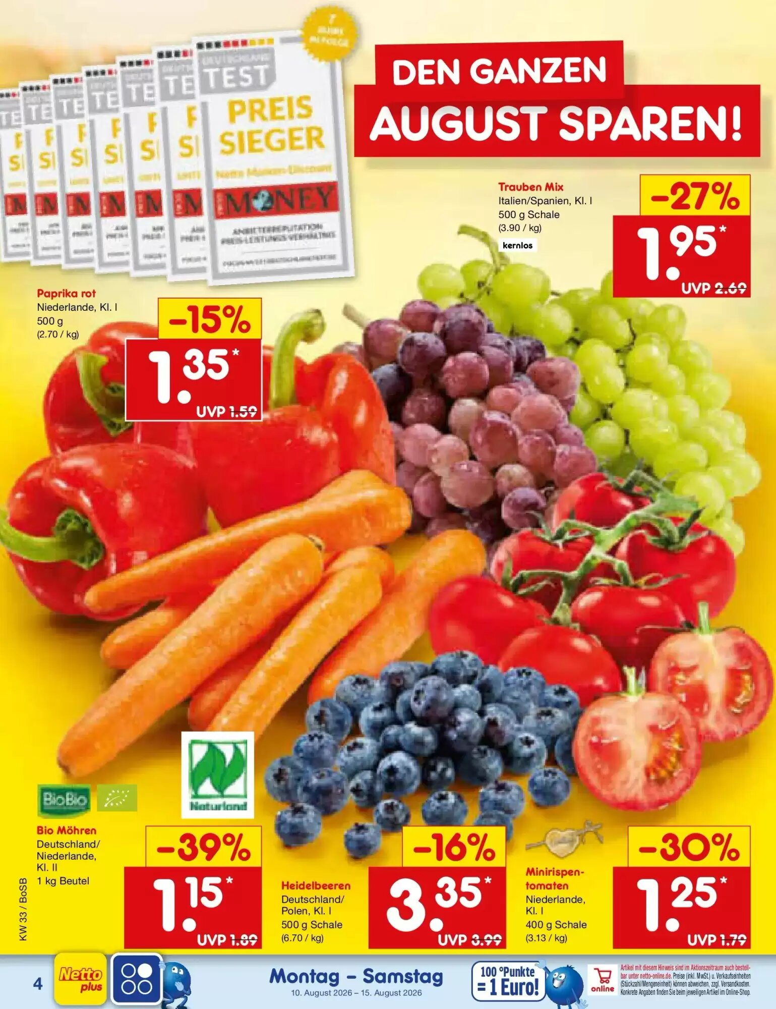 Netto Marken-Discount Prospekt (ab 09.08.2026) zum Blättern - Seite 4