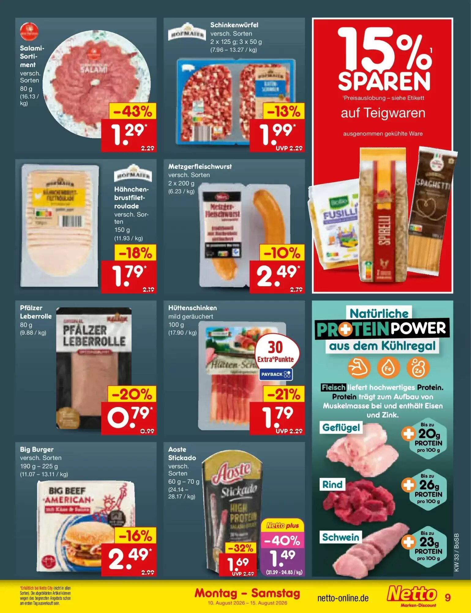 Netto Marken-Discount Prospekt (ab 09.08.2026) zum Blättern - Seite 9
