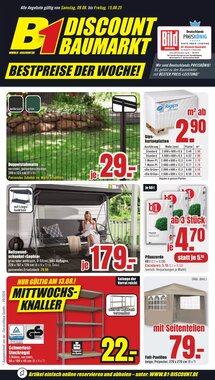 B1 Discount Baumarkt Prospekt (ab 09.08.2026) zum Blättern