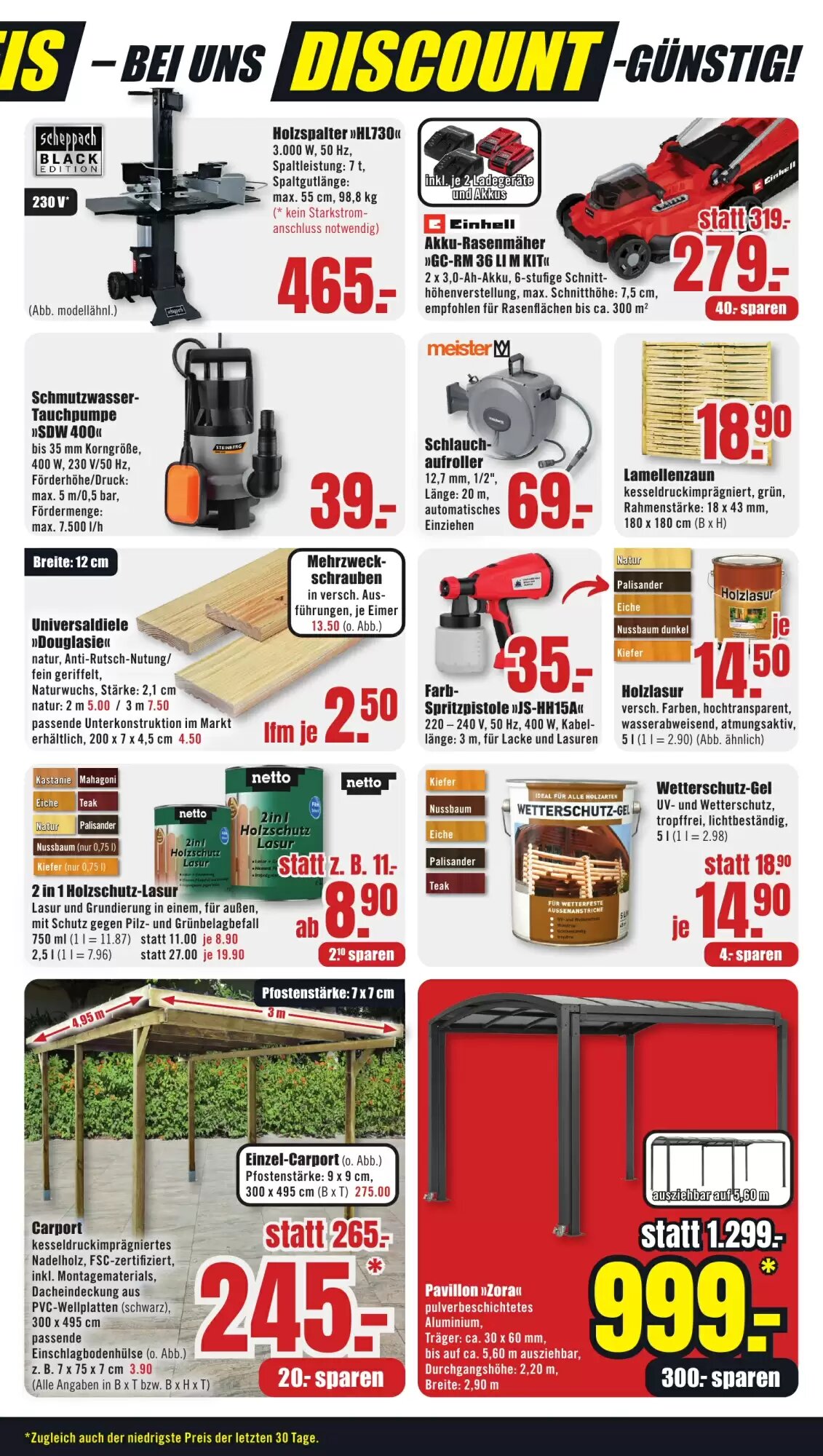B1 Discount Baumarkt Prospekt (ab 09.08.2026) zum Blättern - Seite 3
