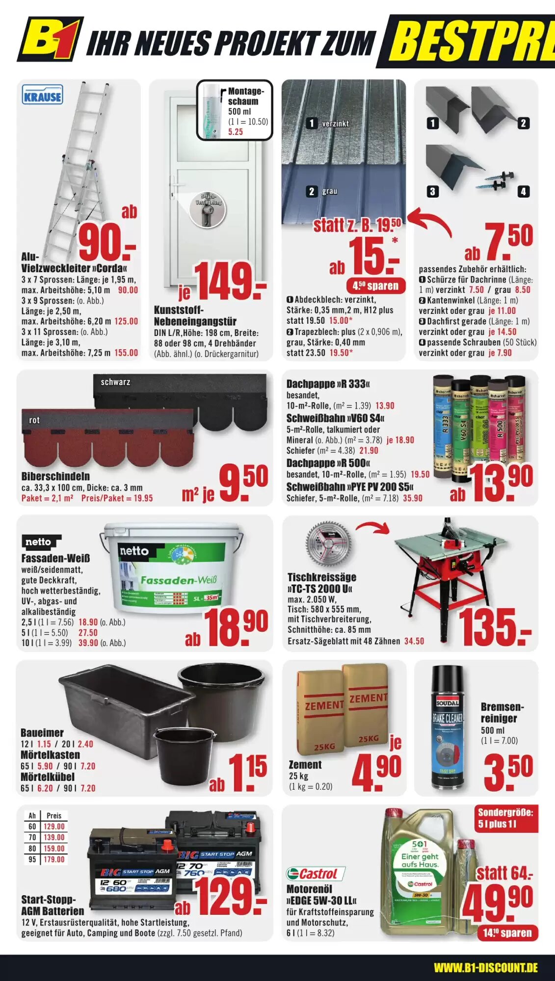 B1 Discount Baumarkt Prospekt (ab 09.08.2026) zum Blättern - Seite 4