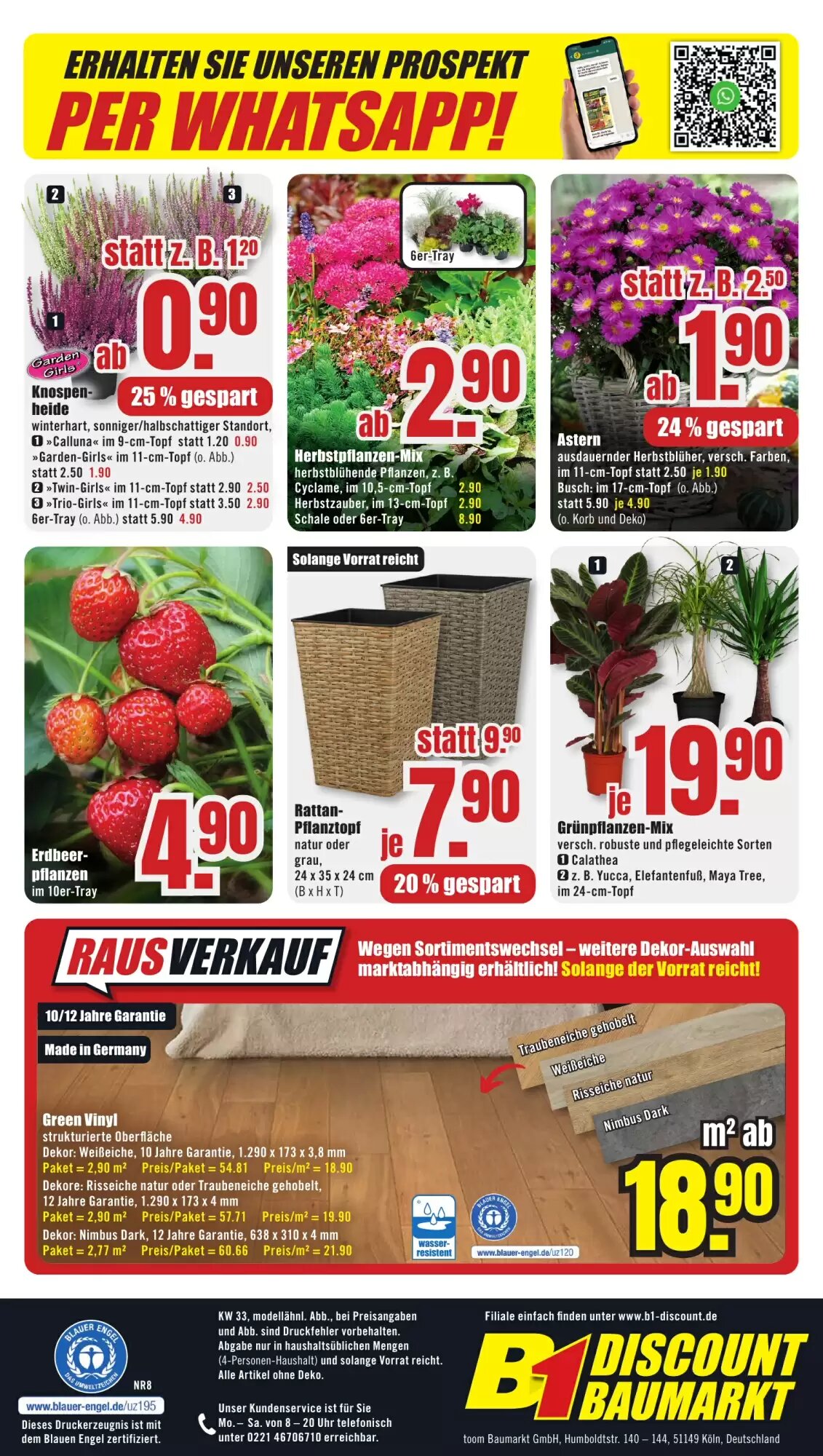 B1 Discount Baumarkt Prospekt (ab 09.08.2026) zum Blättern - Seite 8