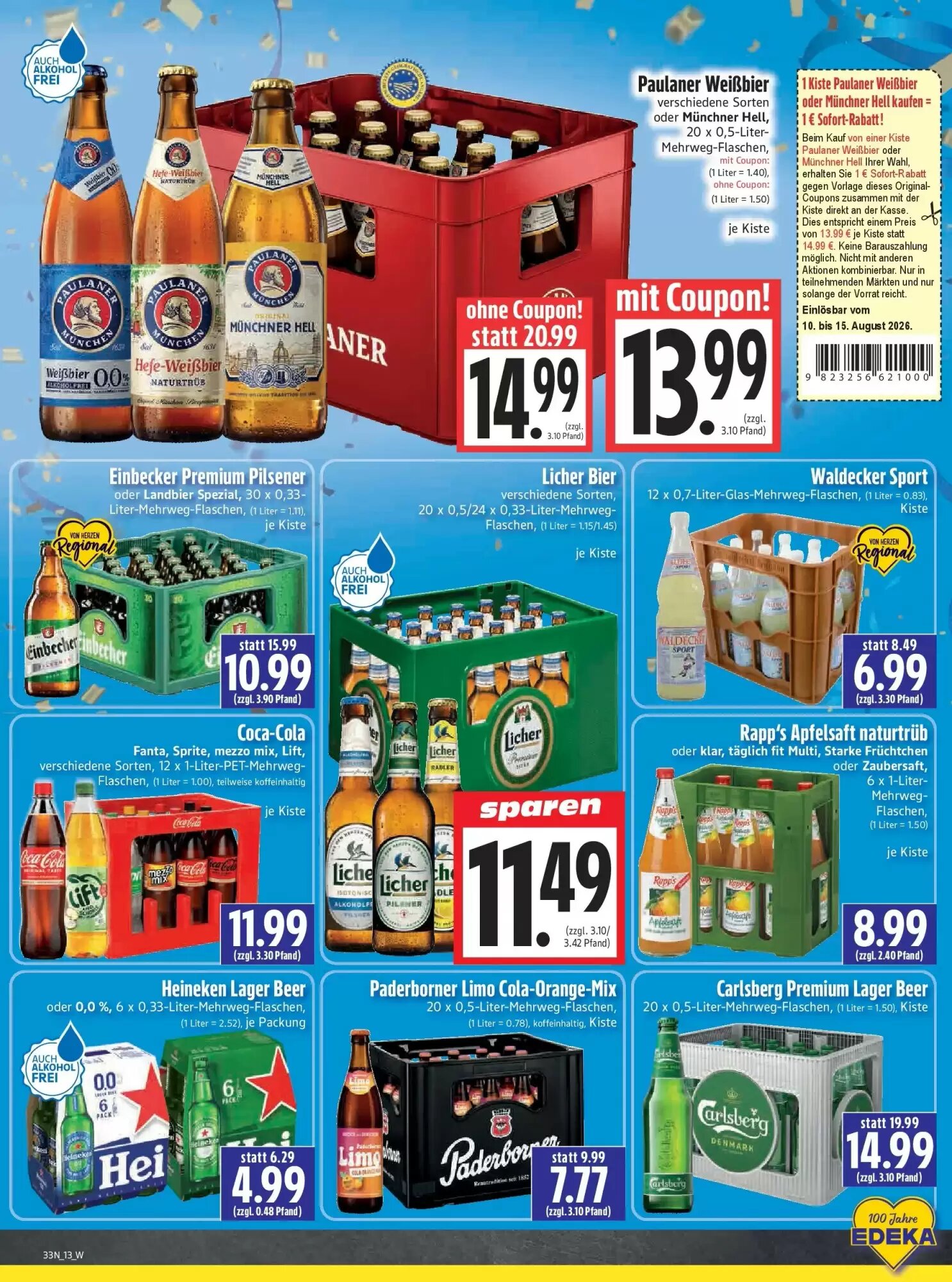 EDEKA Hahner Prospekt (ab 09.08.2026) zum Blättern - Seite 15