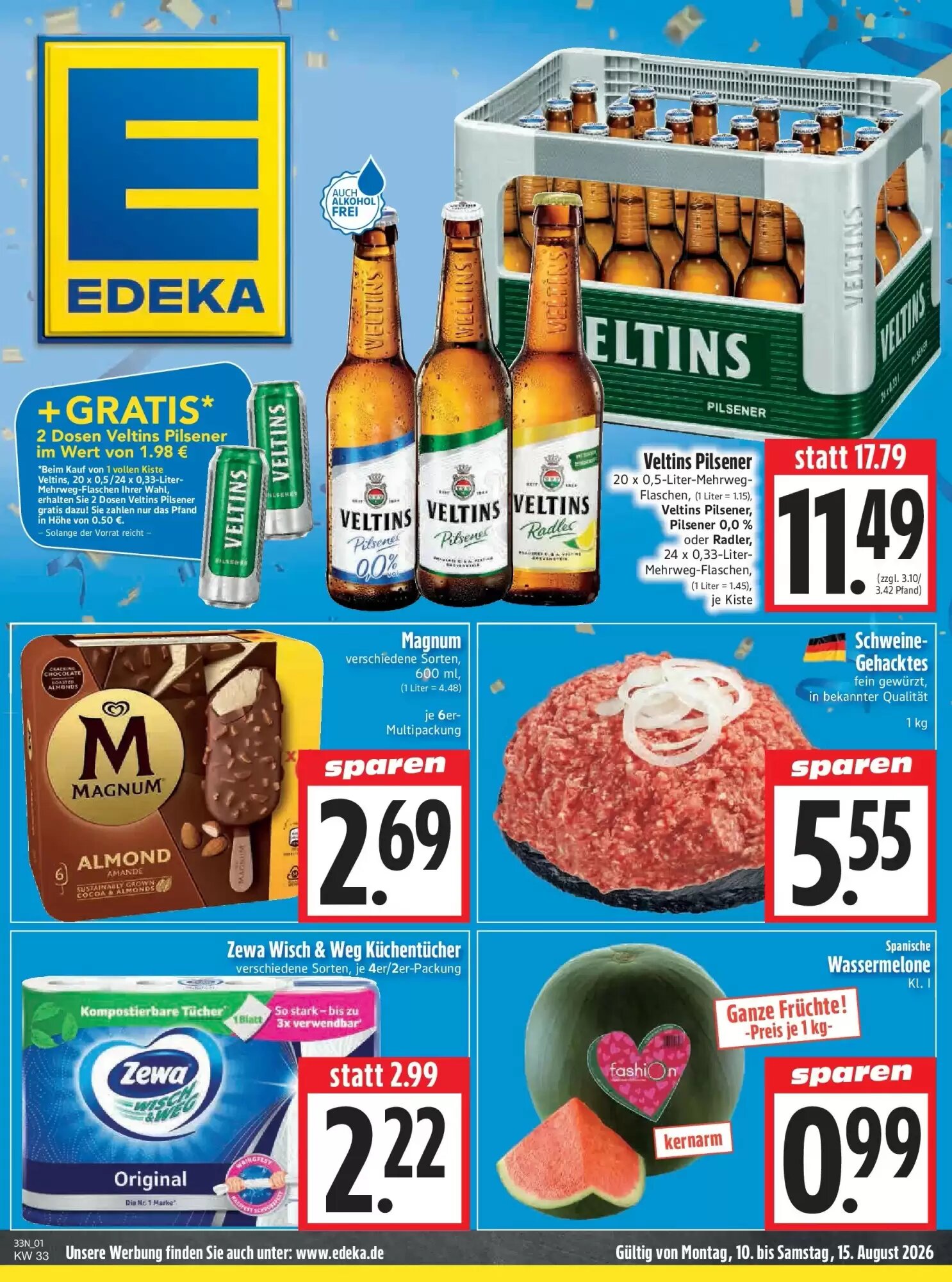 EDEKA Hahner Prospekt (ab 09.08.2026) zum Blättern - Seite 3