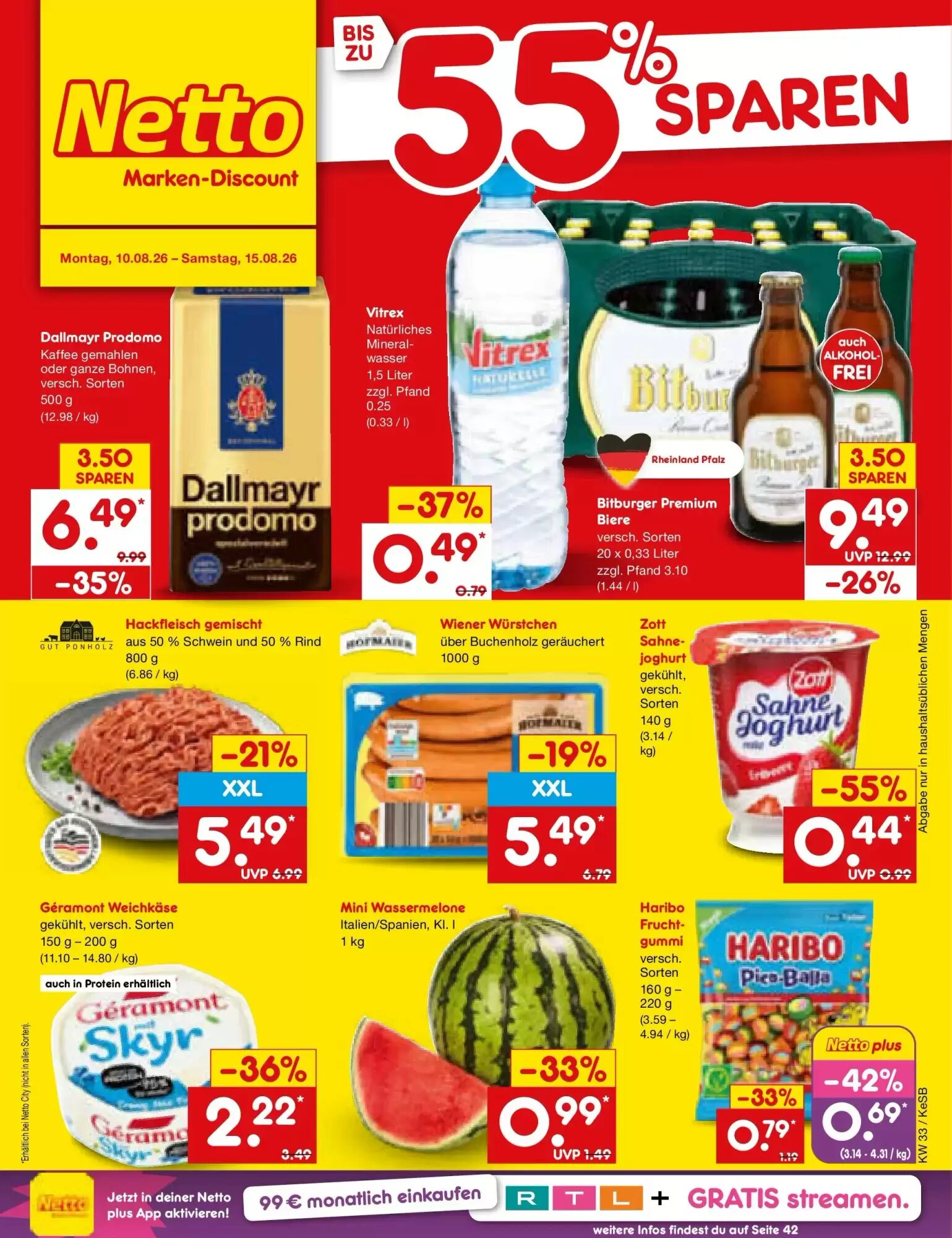 Netto Marken-Discount Prospekt (ab 09.08.2026) zum Blättern - Seite 1