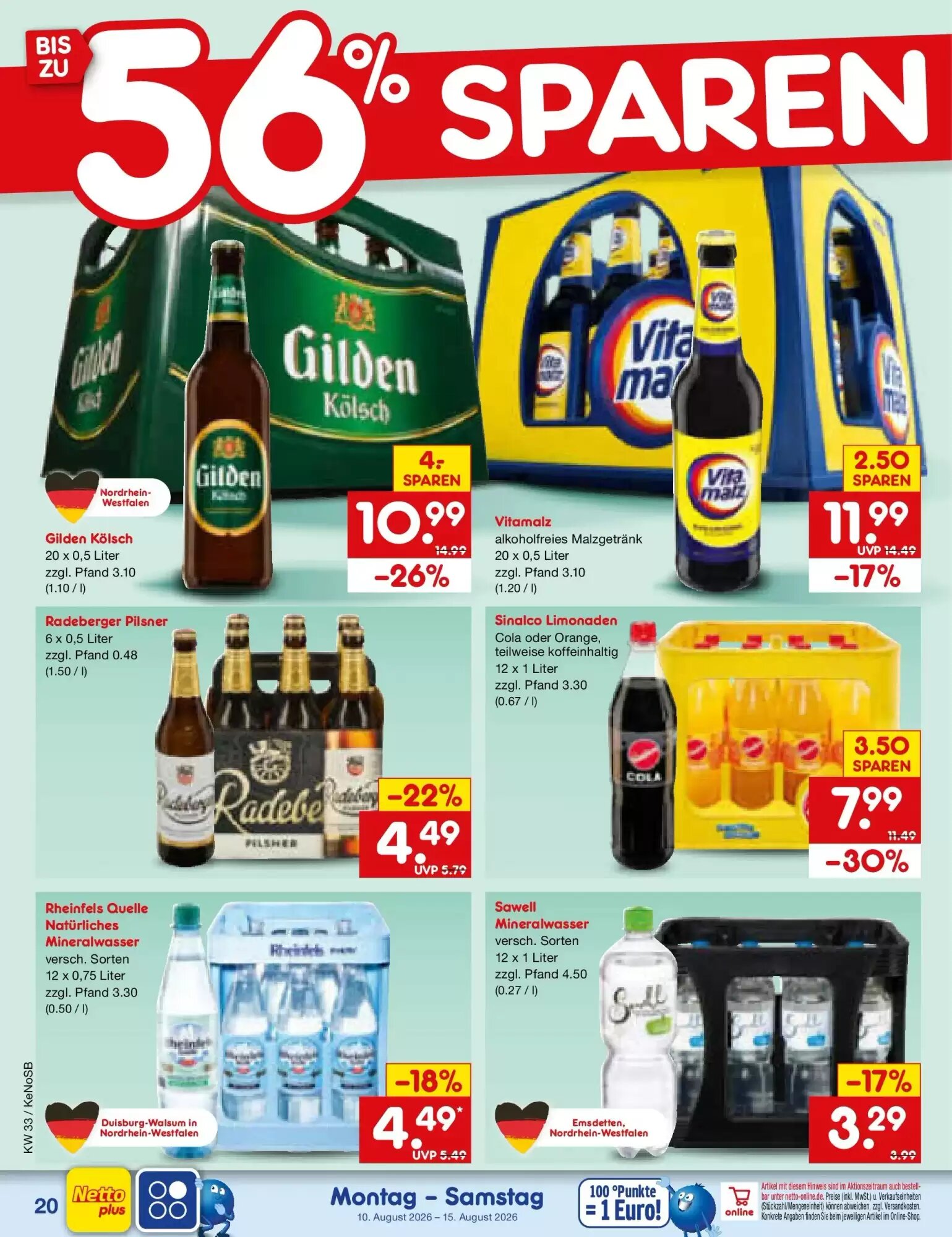 Netto Marken-Discount Prospekt (ab 09.08.2026) zum Blättern - Seite 28